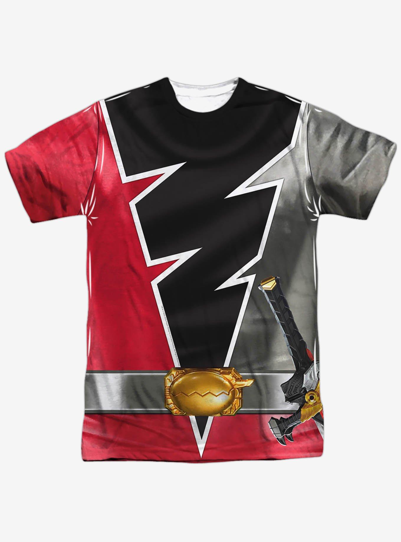 Mighty Morphin' Power Rangers Dino Fury Red Ranger Sublimated T-Shirt, , hi-res