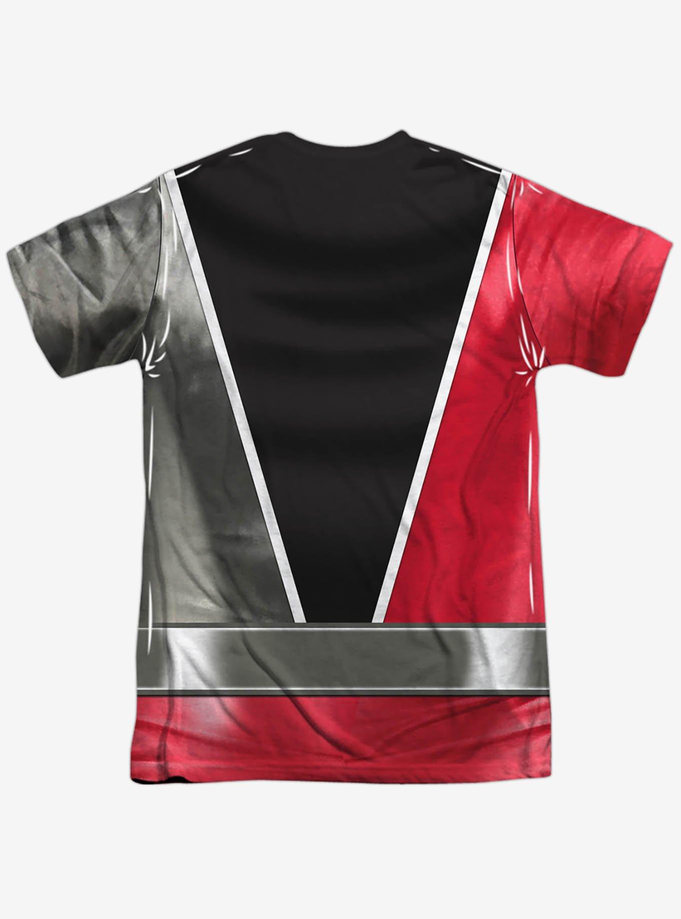 Mighty Morphin' Power Rangers Dino Fury Red Ranger Sublimated T-Shirt, MULTI, alternate