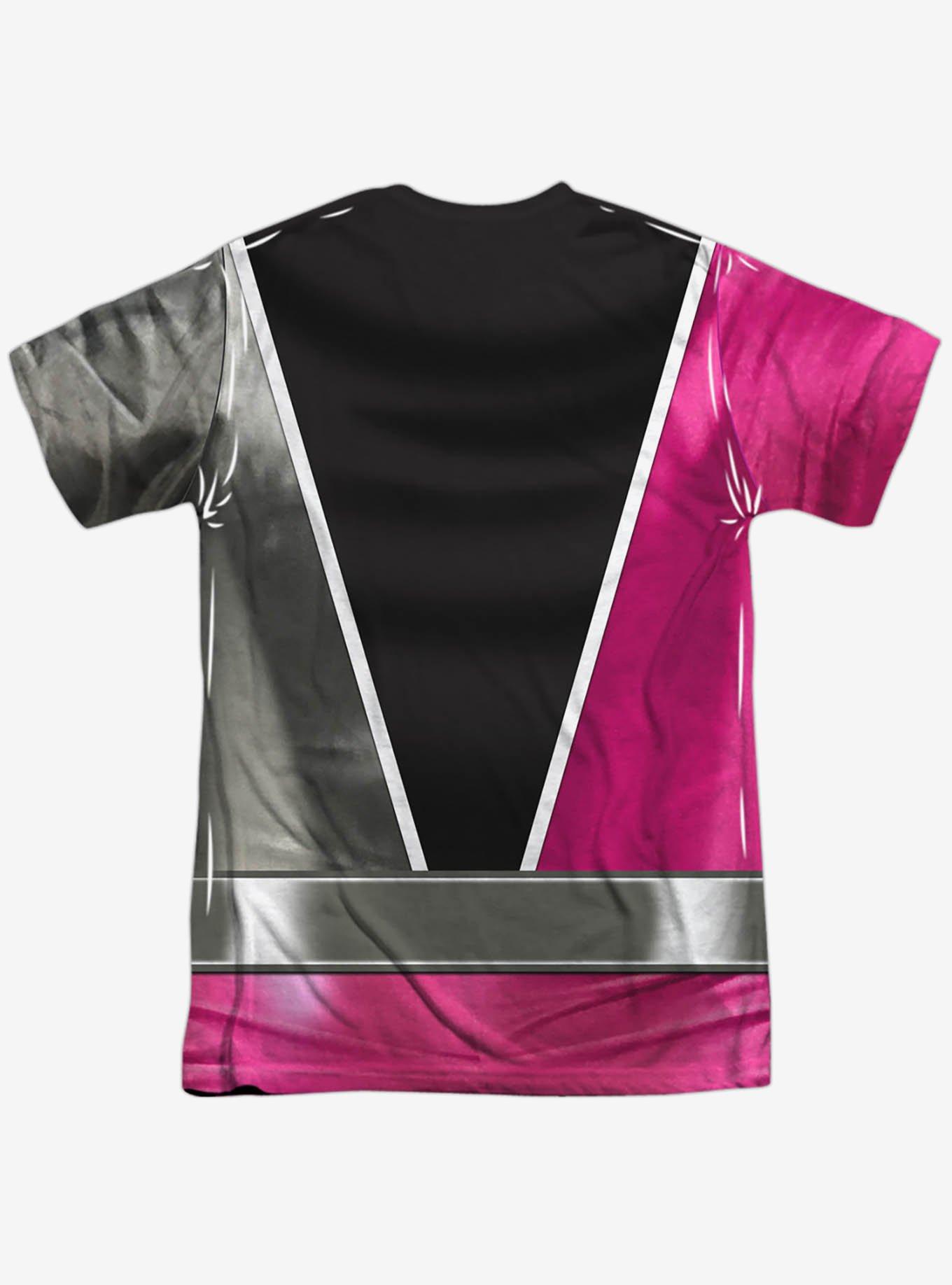 Mighty Morphin' Power Rangers Dino Fury Pink Ranger Sublimated T-Shirt, MULTI, alternate