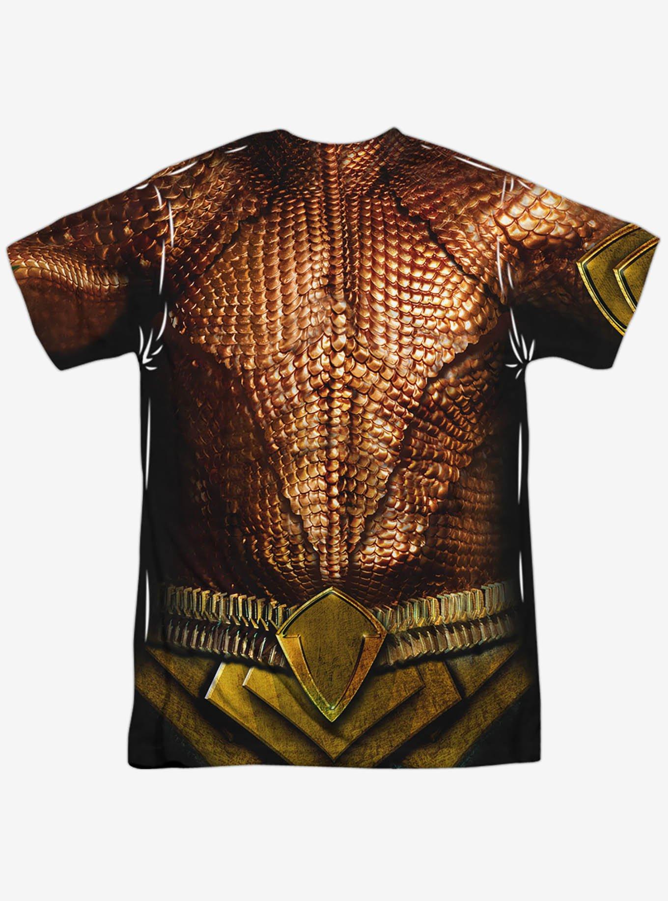 DC Comics Aquaman Movie Aquaman Costume Sublimated T-Shirt, MULTI, alternate