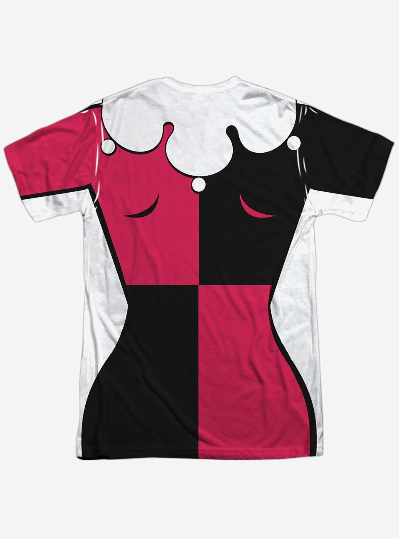 DC Comics Batman The Animated Series Harley Costume Sublimated T-Shirt, MULTI, alternate