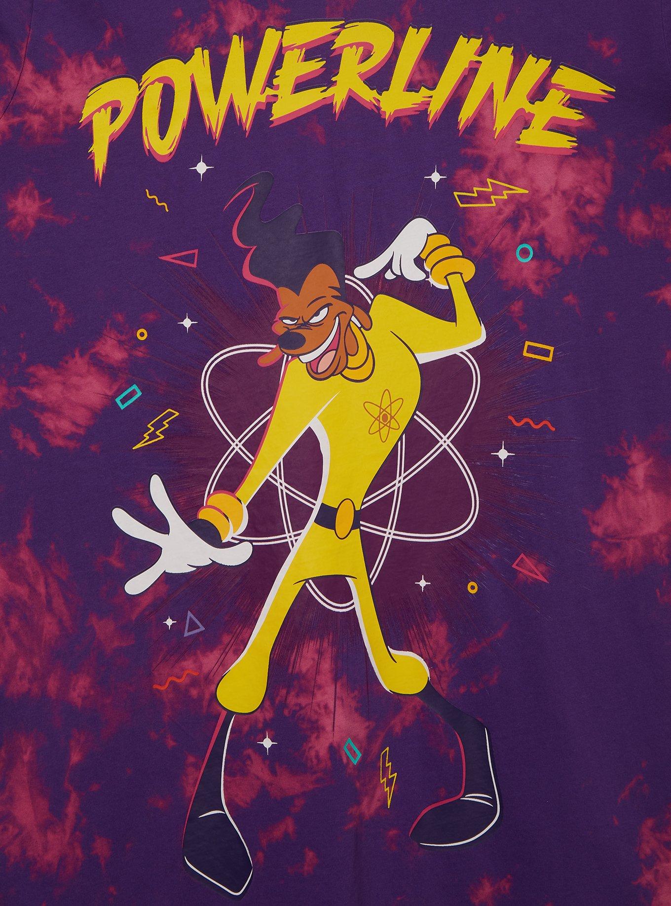 Disney A Goofy Movie Powerline Tie-Dye T-Shirt Dress, , alternate