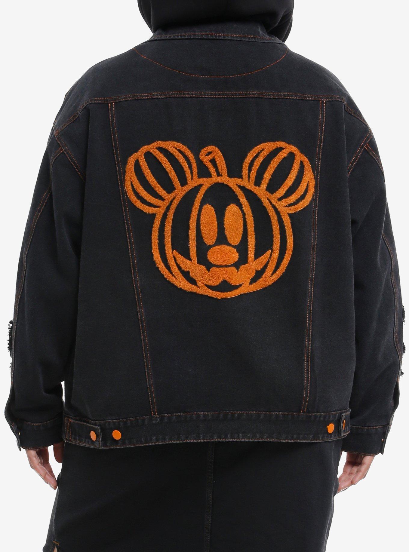 Her Universe Disney Mickey Mouse & Friends Halloween Hooded Denim Jacket Plus Size, , hi-res