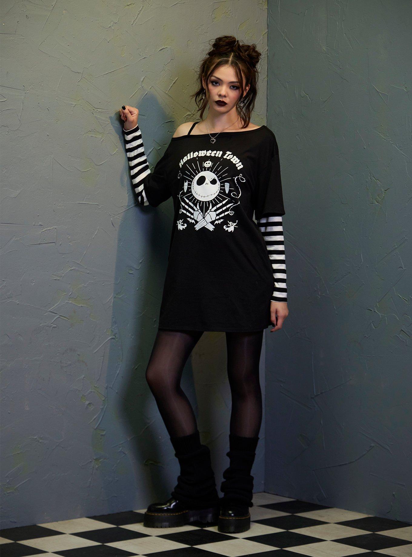 Her Universe The Nightmare Before Christmas Jack Long-Sleeve Twofer Dress, , hi-res