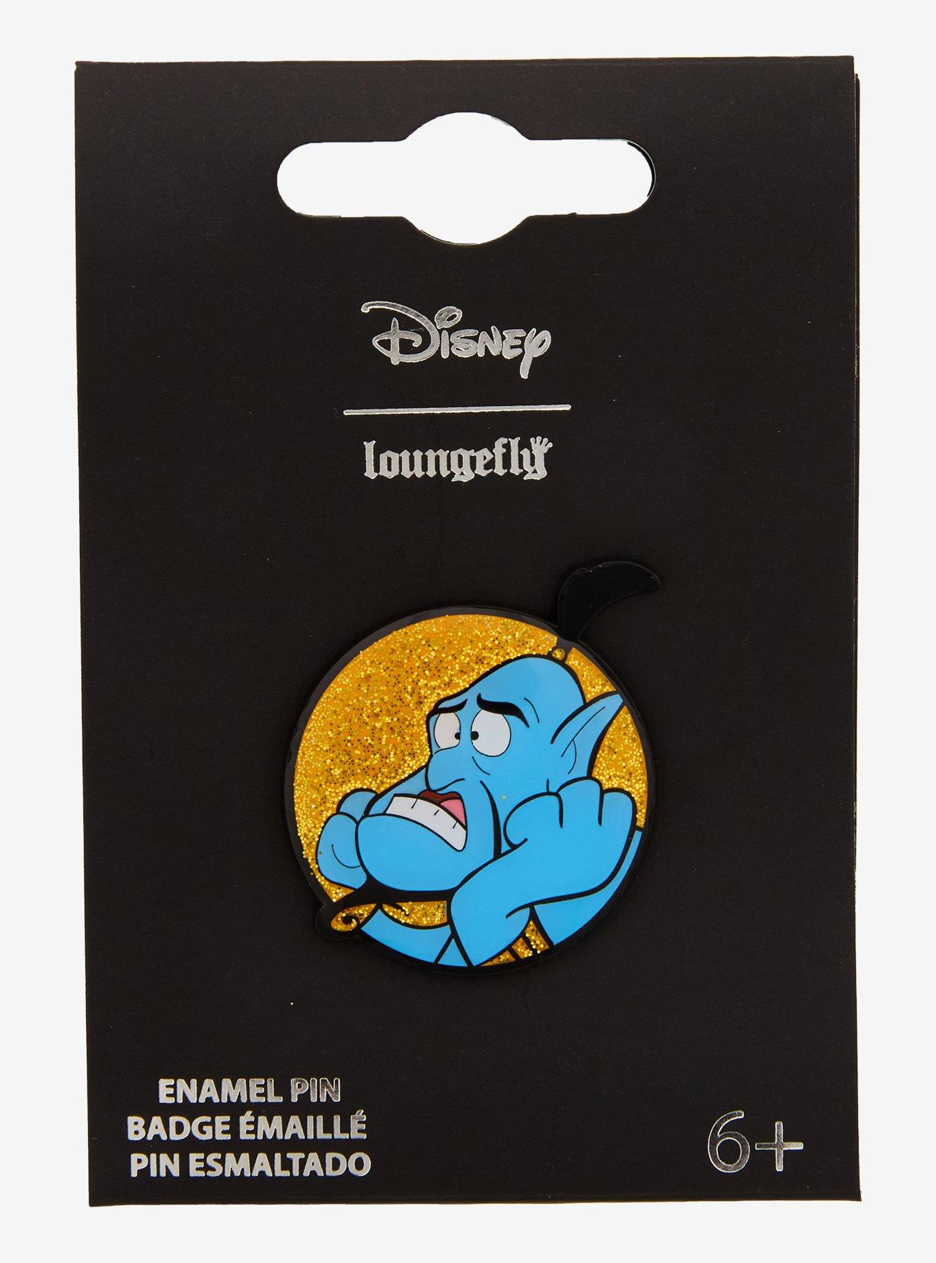 Loungefly Disney Aladdin Genie Glitter Enamel Pin, , hi-res