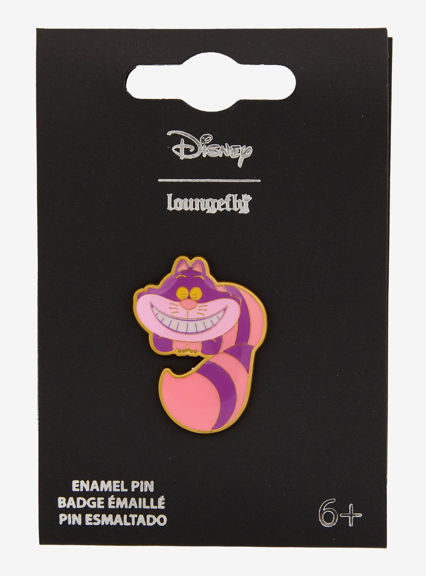 Loungefly Disney Alice In Wonderland Cheshire Cat Chibi Enamel Pin, , hi-res