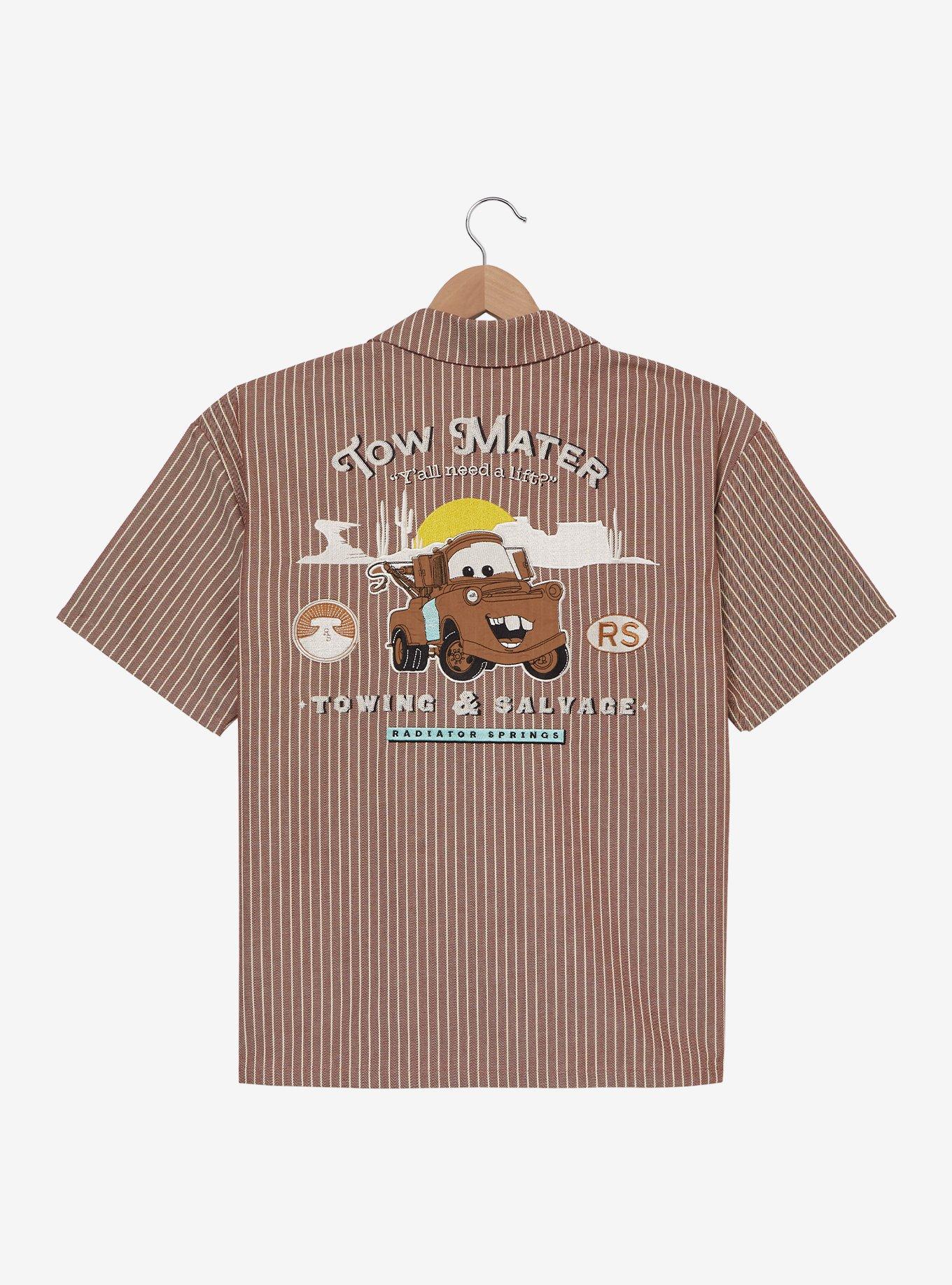 Disney Pixar Cars Tow Mater Woven Button Up — BoxLunch Exclusive, , hi-res
