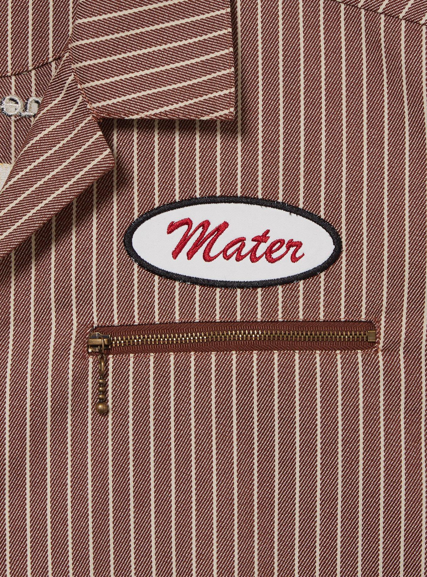 Disney Pixar Cars Tow Mater Woven Button Up — BoxLunch Exclusive, BROWN, alternate