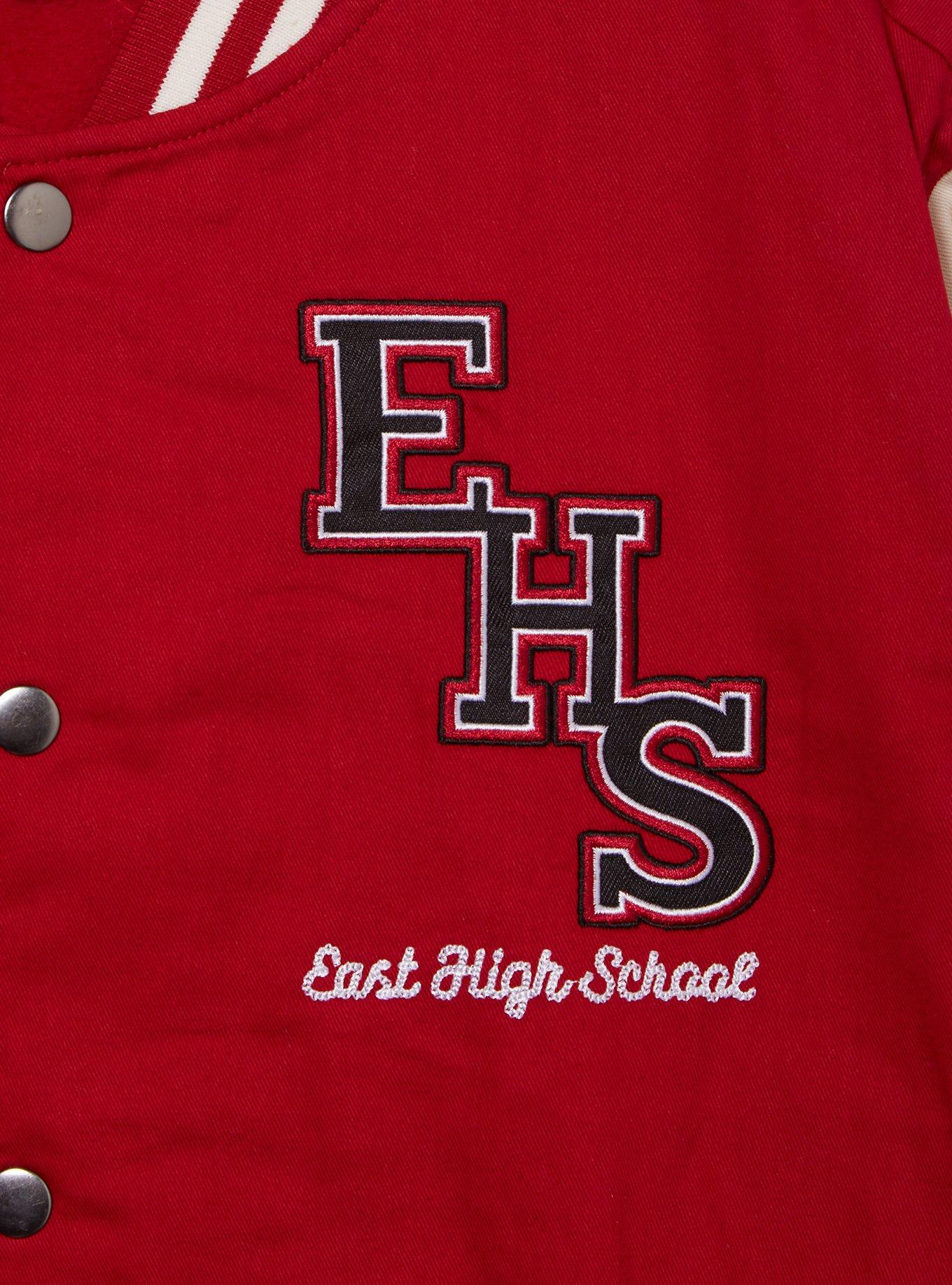 Disney High School Musical East High Varsity Jacket - BoxLunch Exclusive, RED, alternate