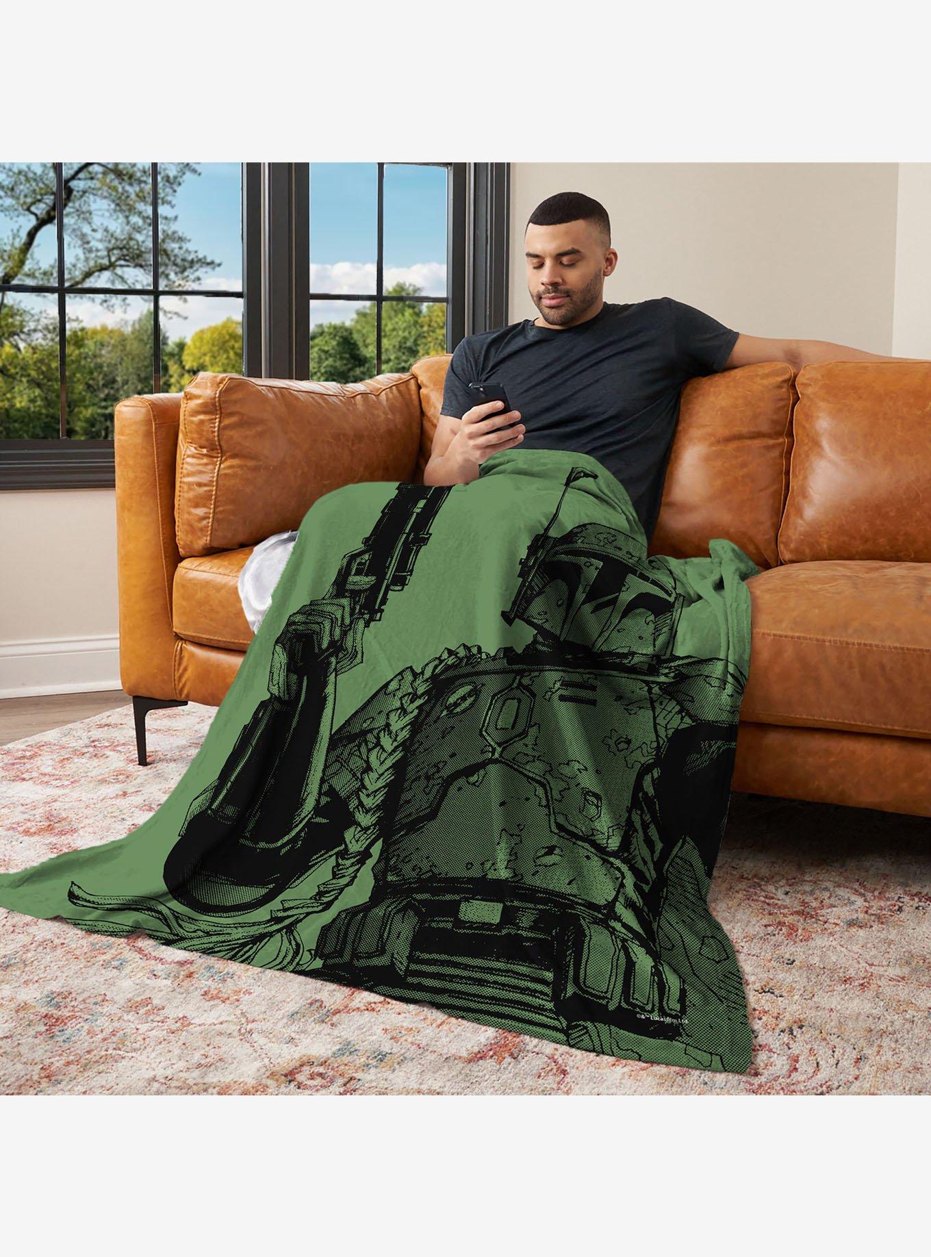 Star Wars Classic Comic Books Boba Fett 50x60" Silk Touch Throw Blanket, , alternate