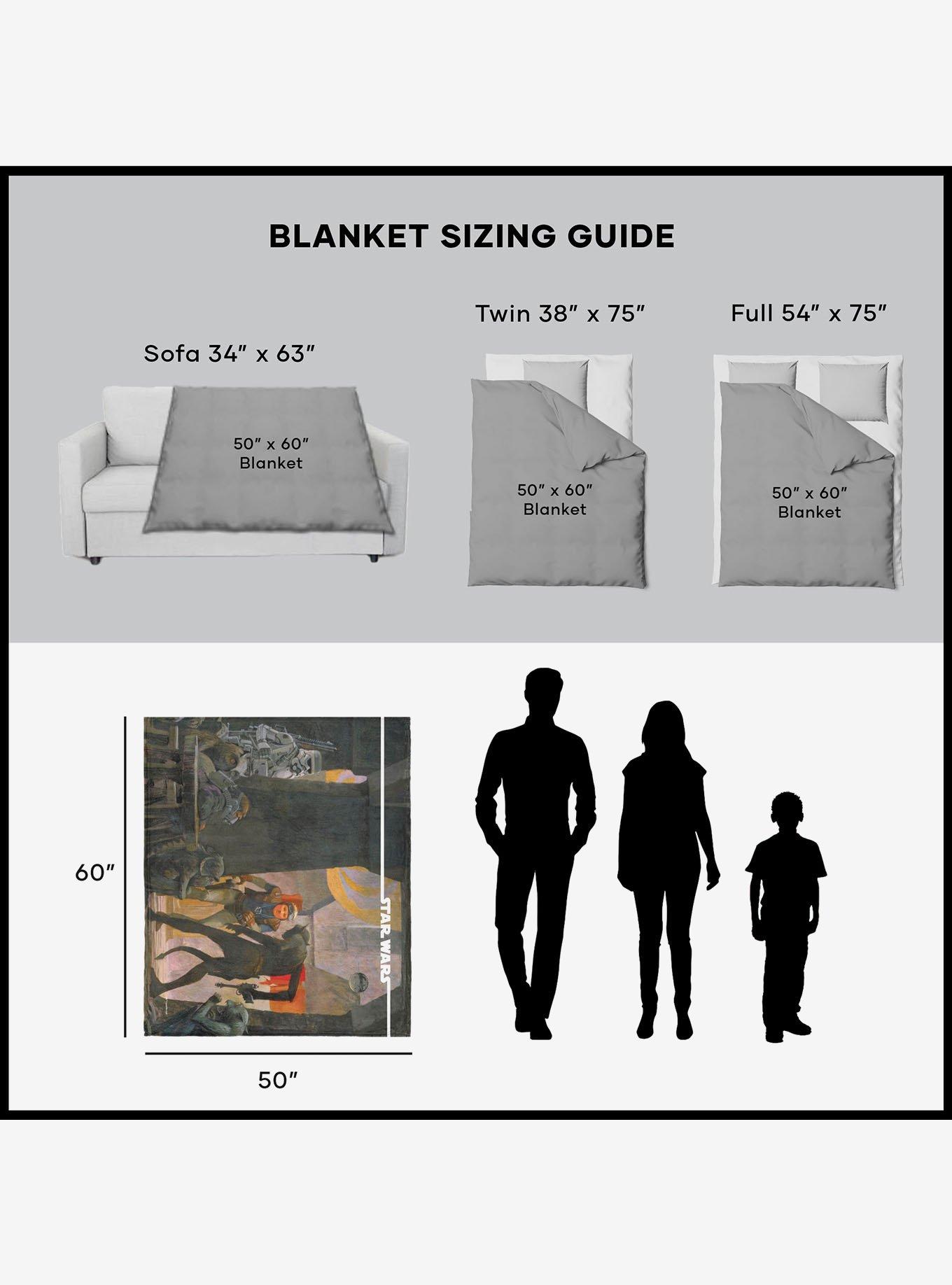 Star Wars Classic Concepts Scum & Villainy Silk Touch Sherpa Throw Blanket, , alternate