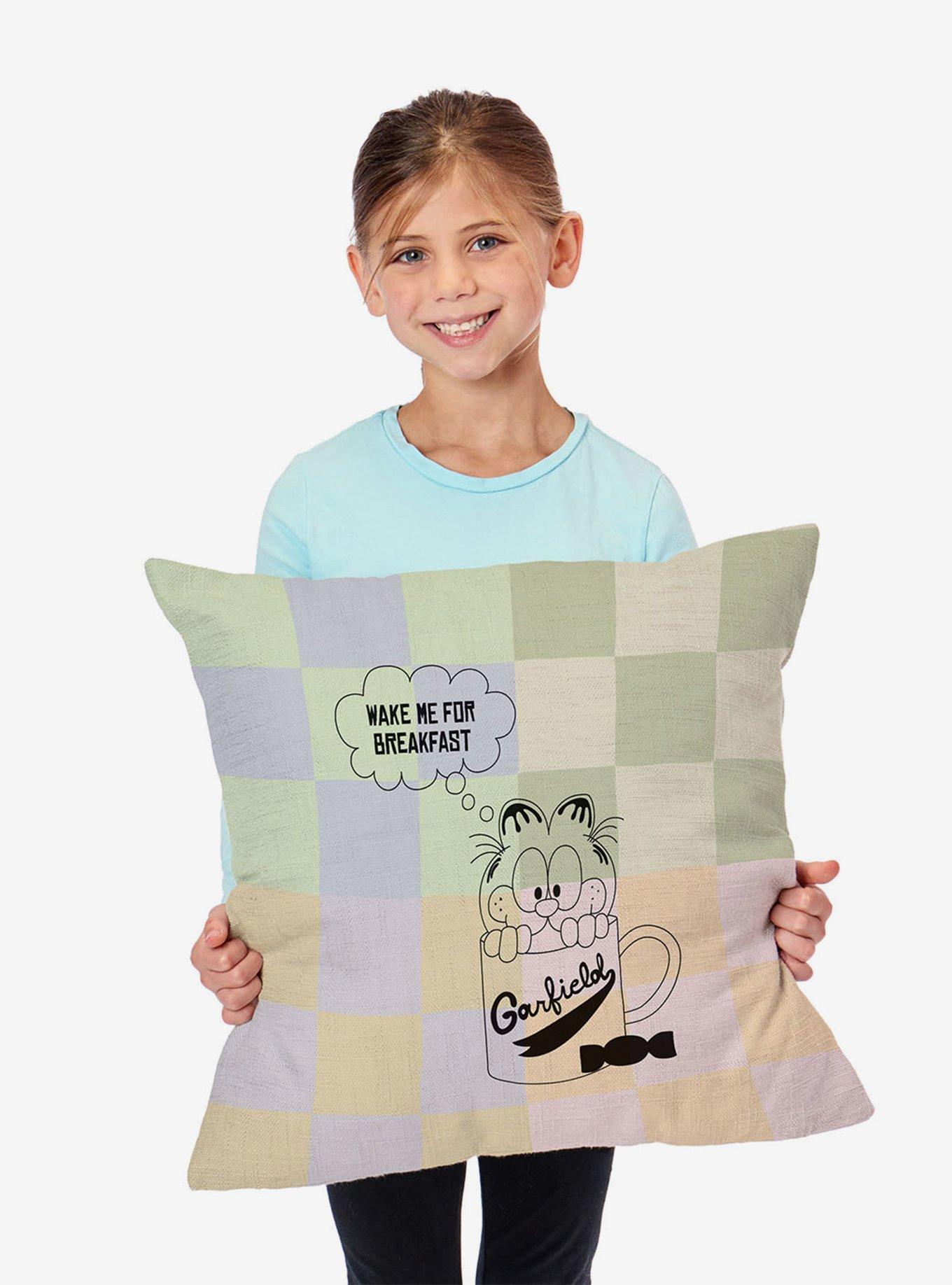 Garfield Wake Me Throw Pillow, , alternate