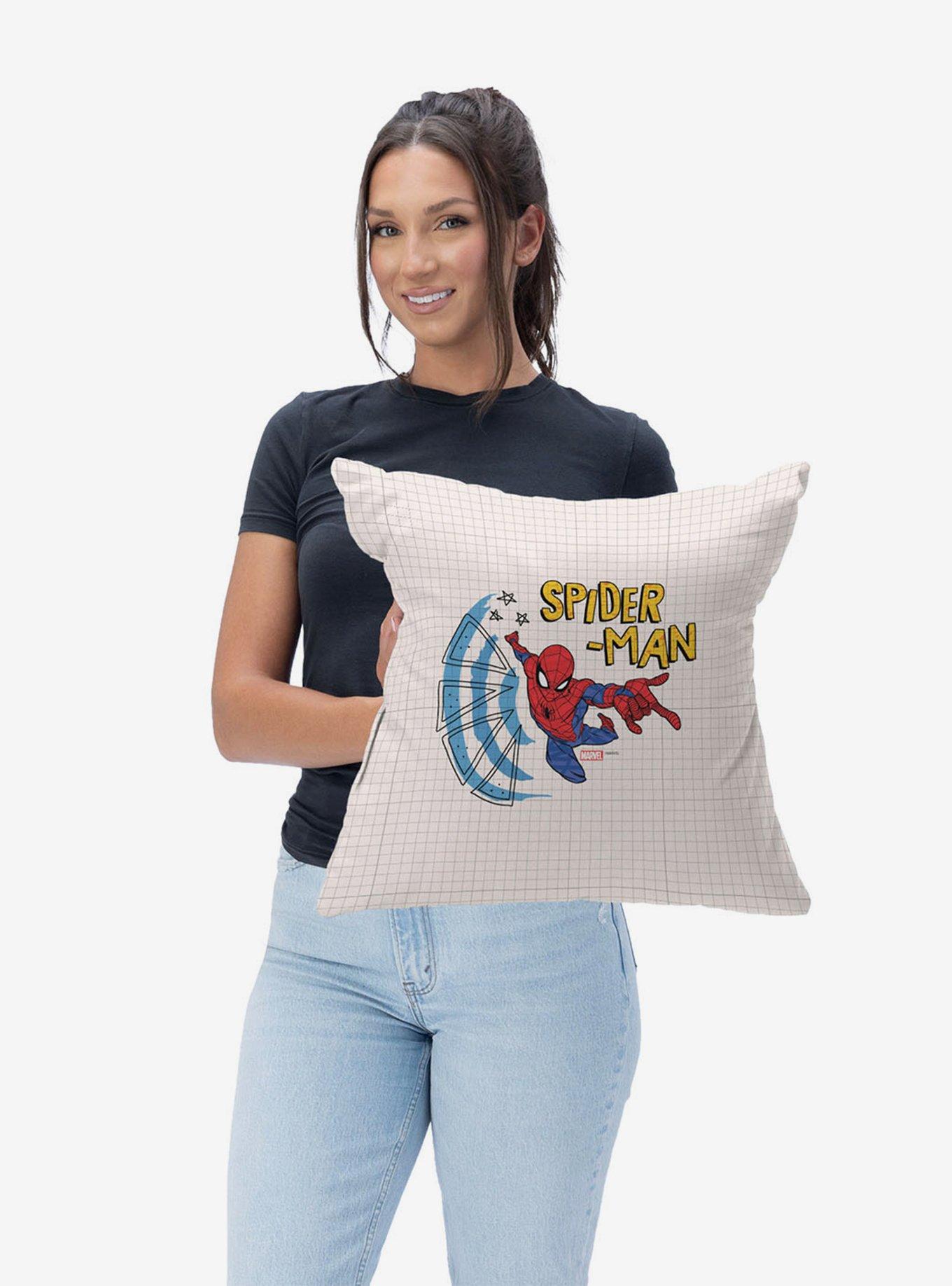Marvel Spider-Man Spiderman Sketch Throw Pillow, , alternate