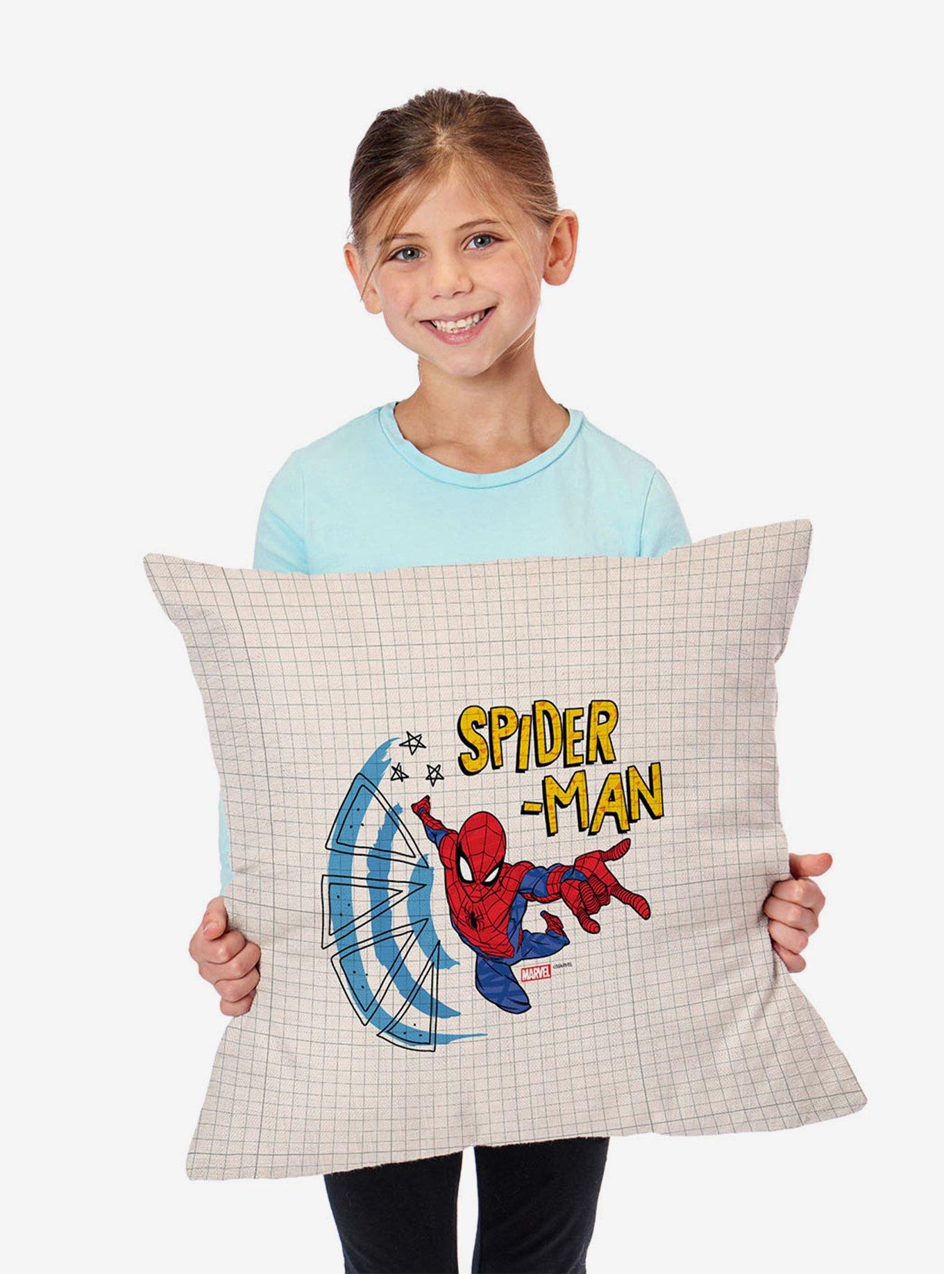 Marvel Spider-Man Spiderman Sketch Throw Pillow, , alternate