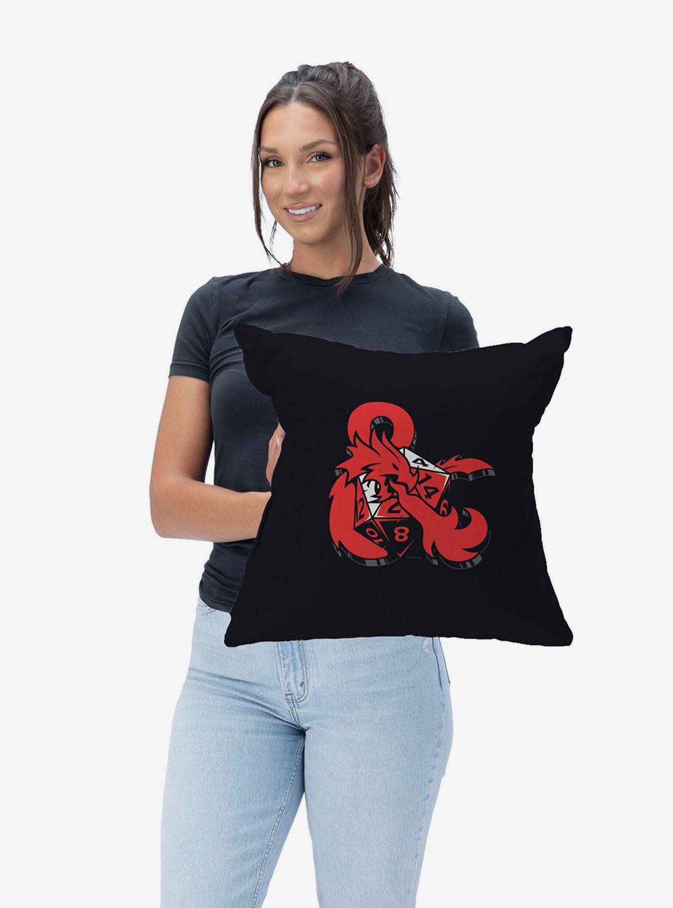 Dungeons & Dragons D&D Logo Throw Pillow, , hi-res