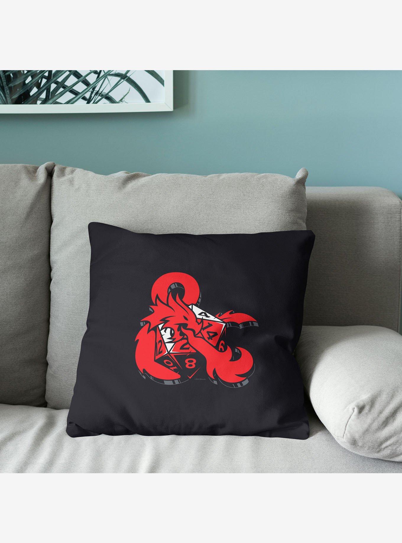 Dungeons & Dragons D&D Logo Throw Pillow, , alternate