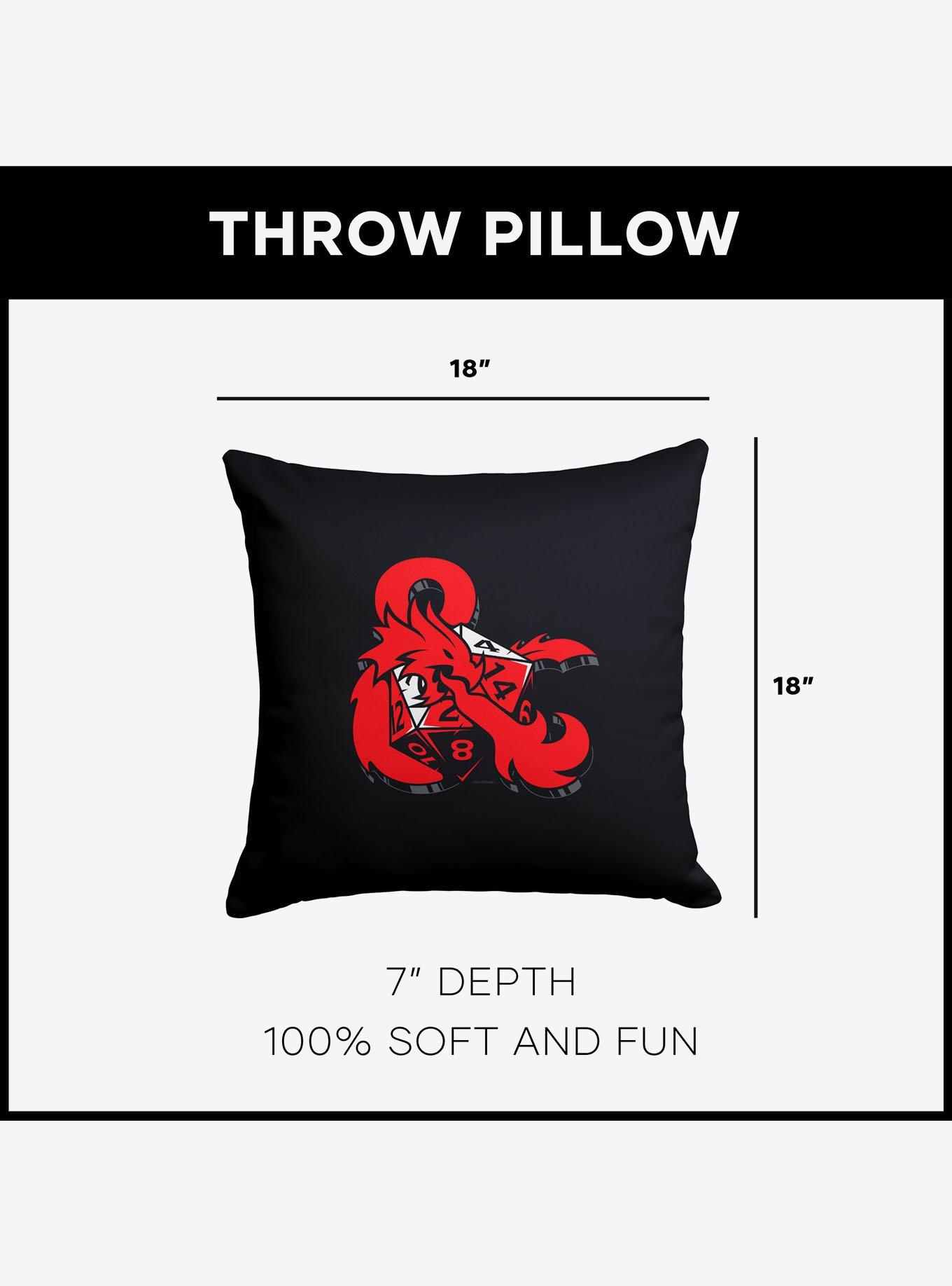 Dungeons & Dragons D&D Logo Throw Pillow, , alternate