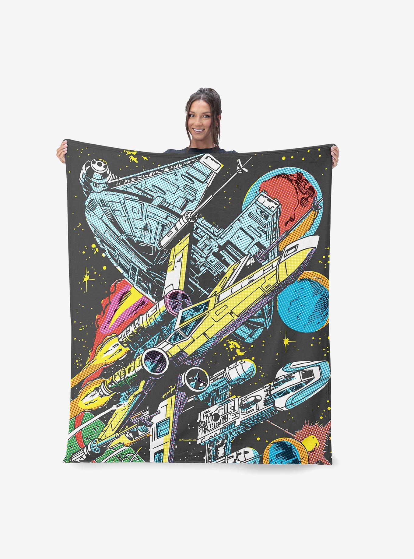 Star Wars Classic Comic Books Rebel Ships 40x50" Silk Touch Throw Blanket, , hi-res