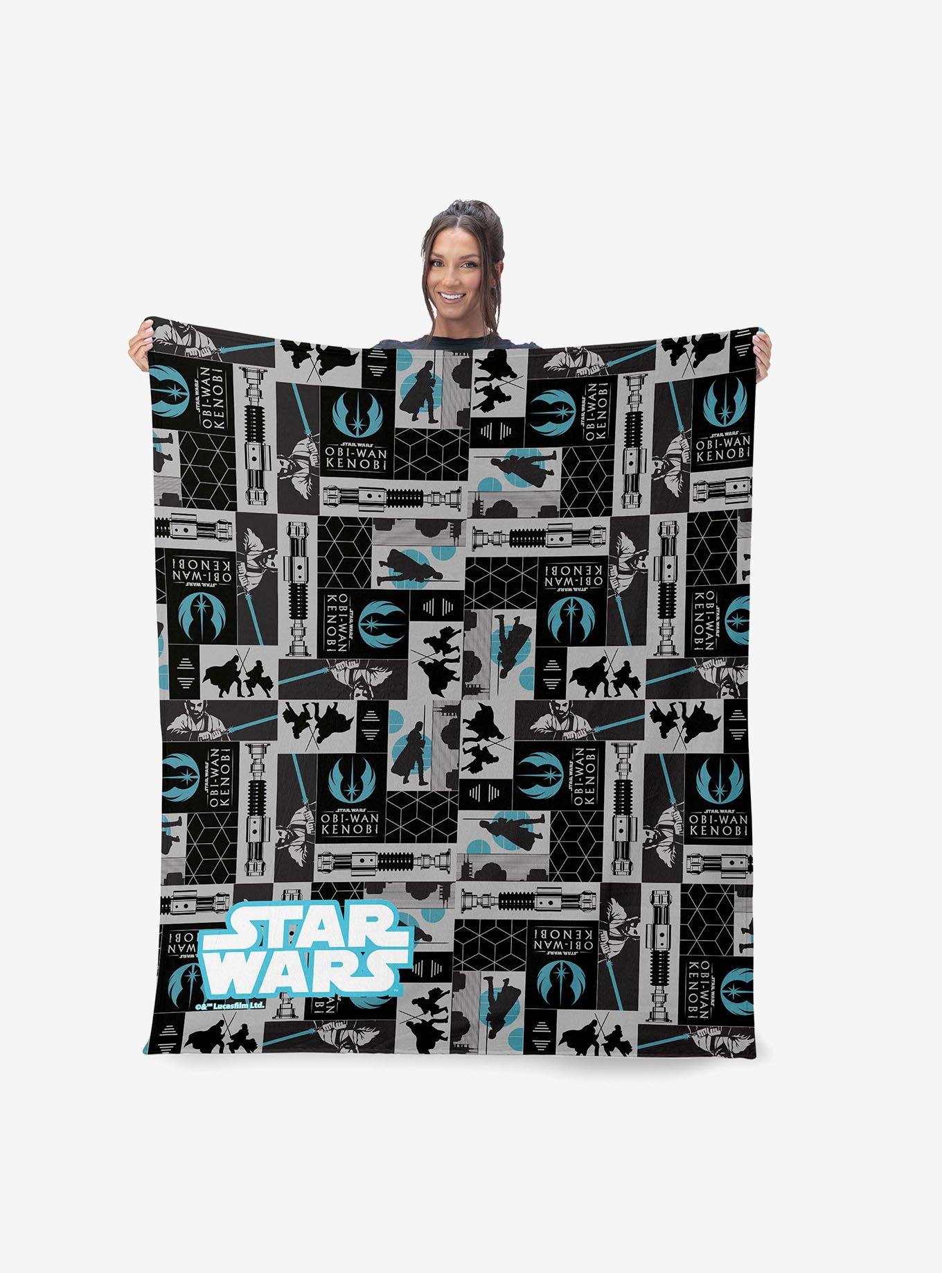 Star Wars Obi-Wan Patterns 40x50" Silk Touch Throw Blanket, , alternate