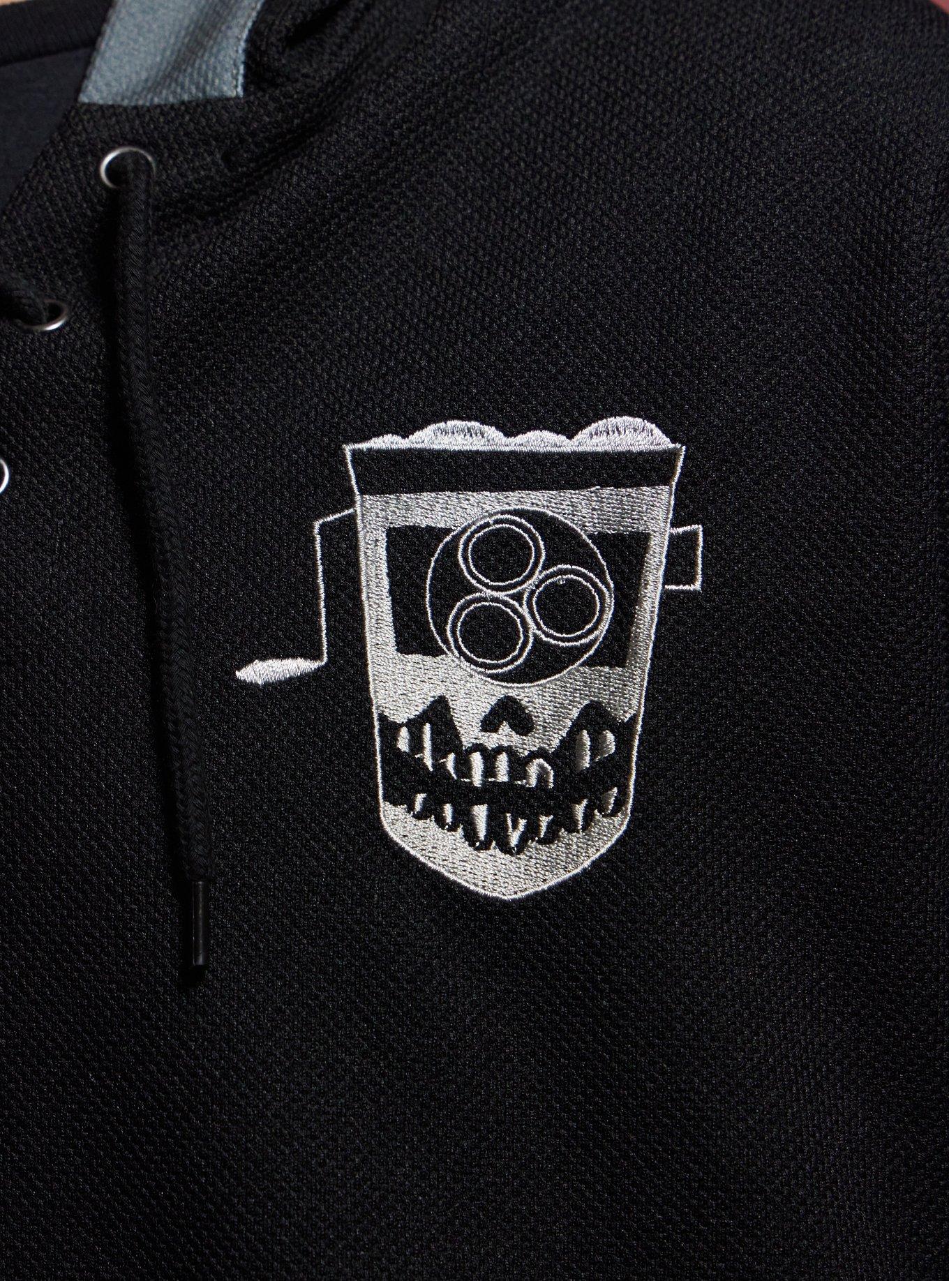 Coraline Wybie Hooded Hockey Jersey, BLACK, alternate