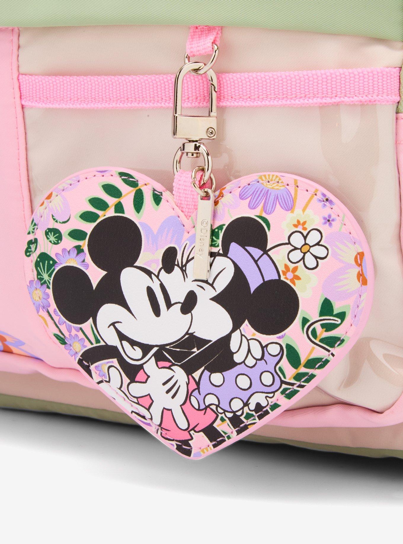 Disney Minnie Mouse Floral Retro Convertible Messenger Bag — BoxLunch Exclusive, , alternate