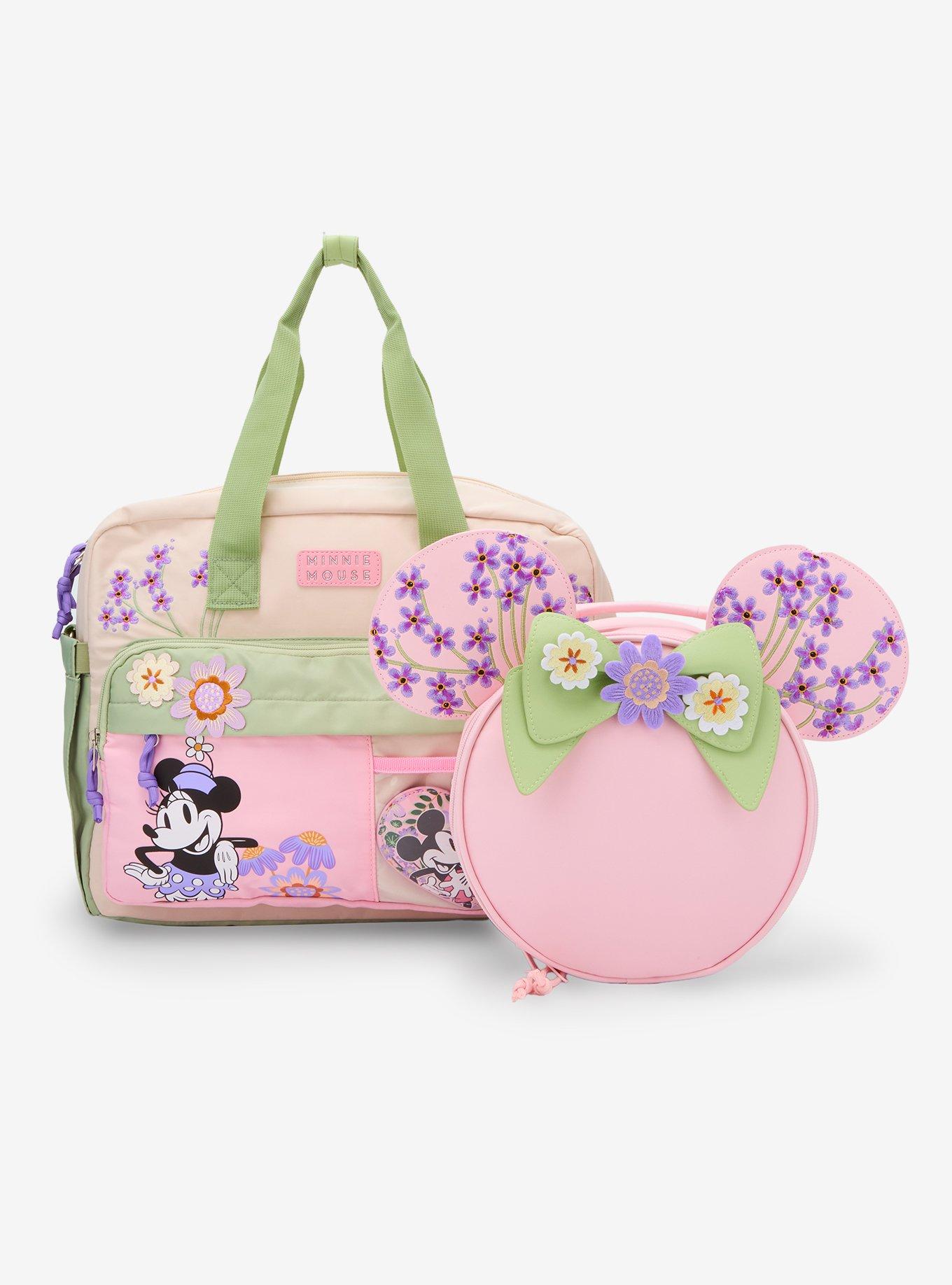 Disney Minnie Mouse Floral Retro Convertible Messenger Bag — BoxLunch Exclusive, , alternate