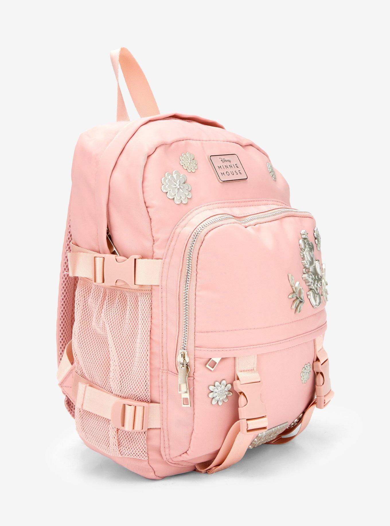 Disney Minnie Mouse Floral Blush Multi-Pocket Backpack — BoxLunch Exclusive, , hi-res