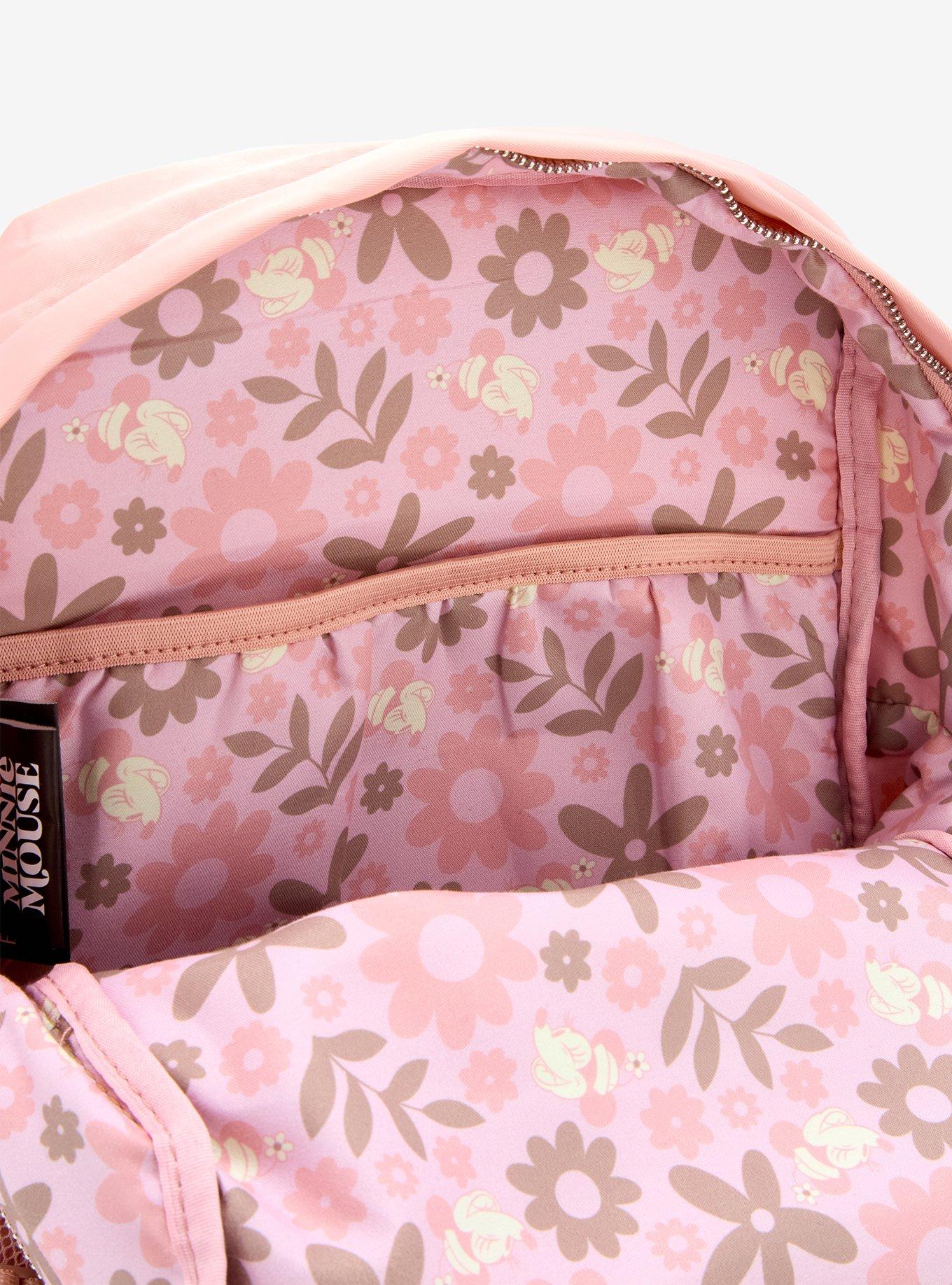 Disney Minnie Mouse Floral Blush Multi-Pocket Backpack — BoxLunch Exclusive, , alternate