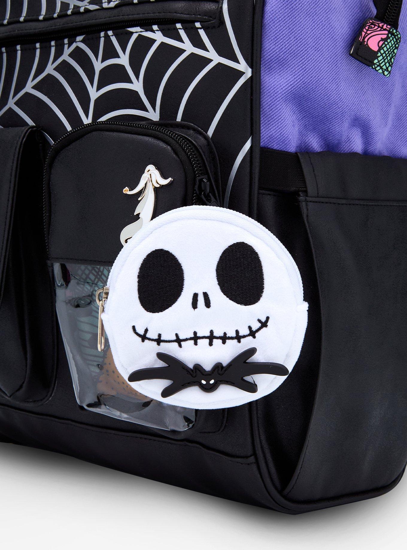 Disney The Nightmare Before Christmas Spiderweb Multi-Pocket Backpack With Jack Skellington Plush &mdash; BoxLunch Exclusive, , alternate