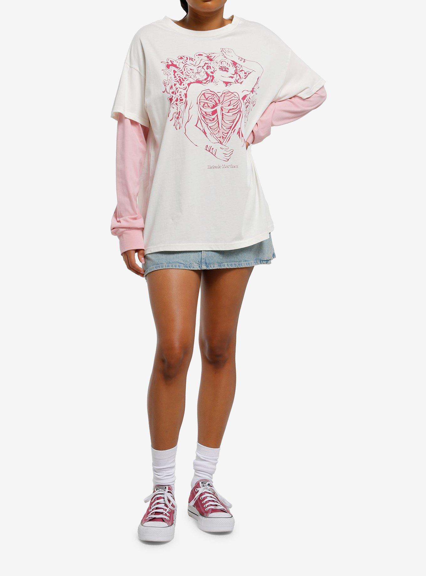 Melanie Martinez Fairy Rib Cage Long-Sleeve Twofer, , hi-res