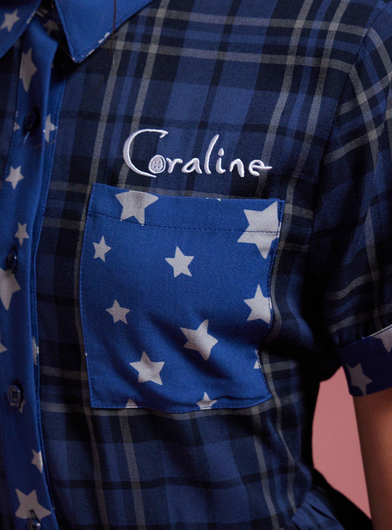 Coraline Plaid Star Babydoll Dress, MULTI, alternate