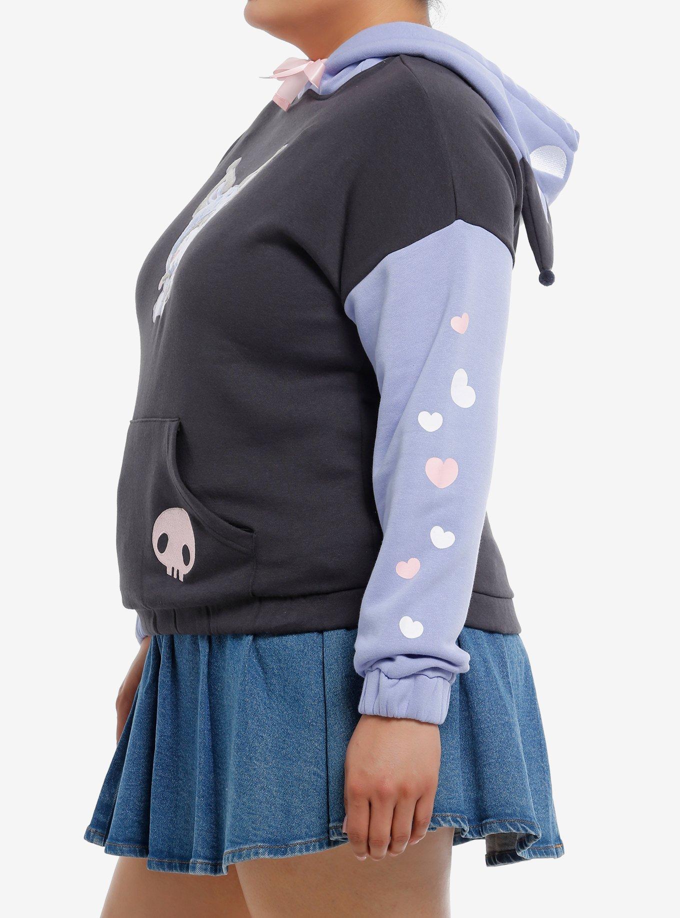 Kuromi Costume Baku Girls Oversized Hoodie Plus Size, MULTI, alternate