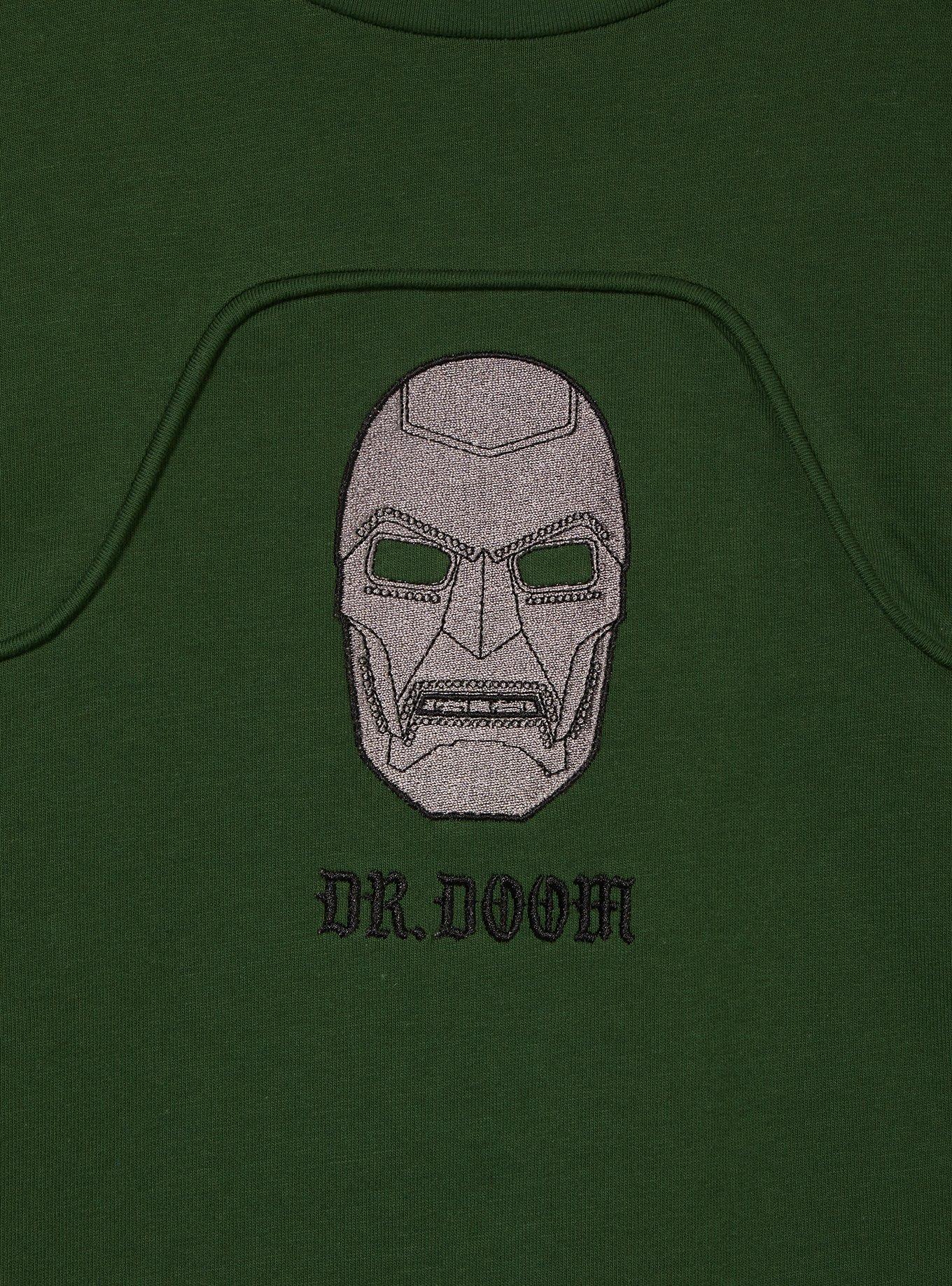 Marvel Dr. Doom Mask Long Sleeve - BoxLunch Exclusive, HUNTER GREEN, alternate