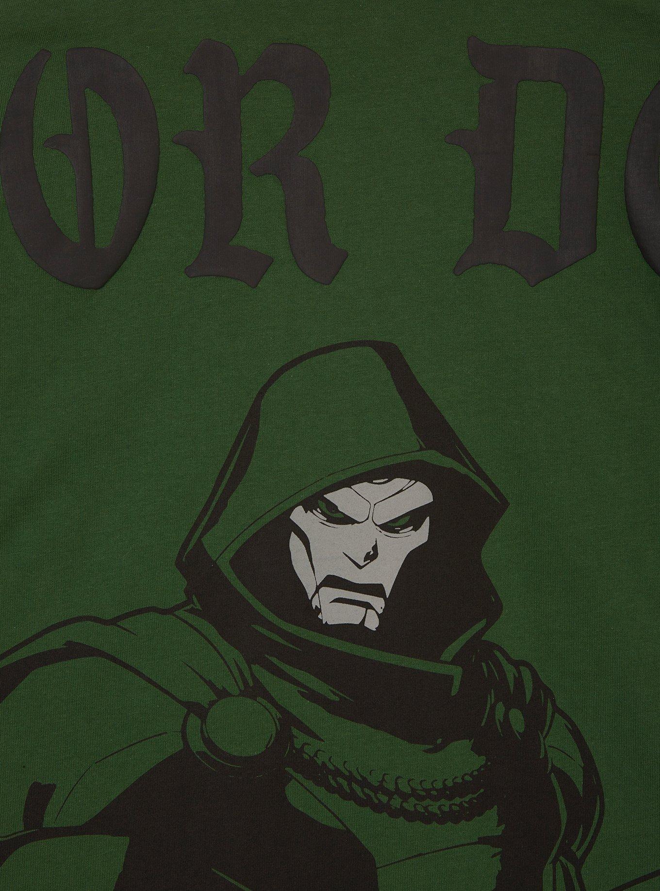 Marvel Dr. Doom Mask Long Sleeve - BoxLunch Exclusive, HUNTER GREEN, alternate