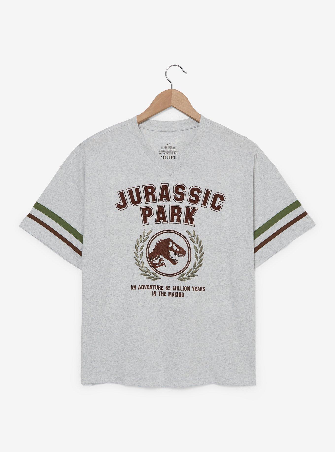 Jurassic Park Logo Embroidered T-Shirt - BoxLunch Exclusive, , hi-res