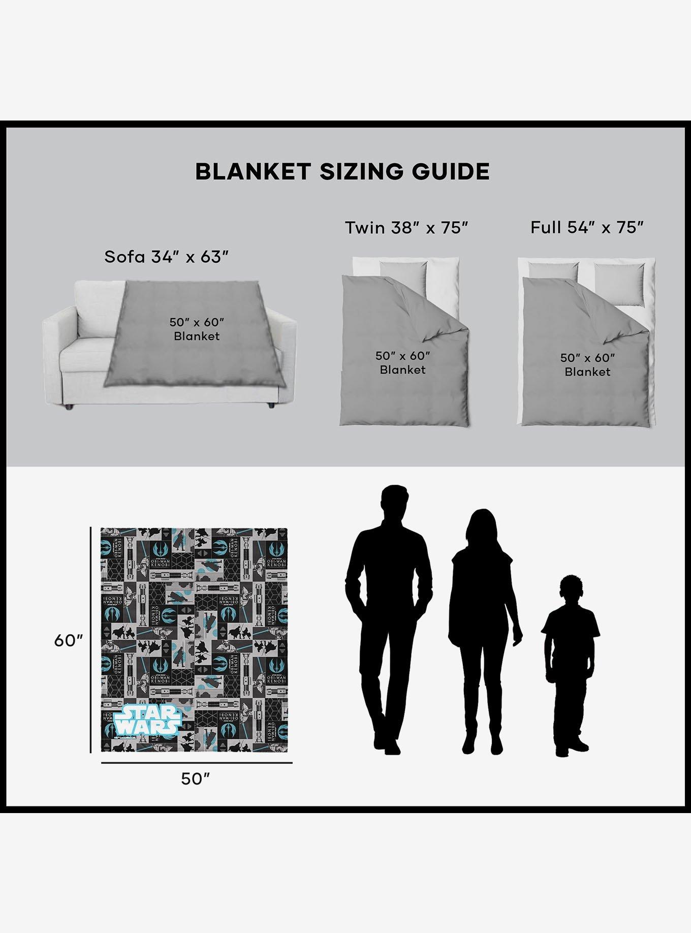 Star Wars Obi-Wan Patterns 50x60" Silk Touch Throw Blanket, , alternate