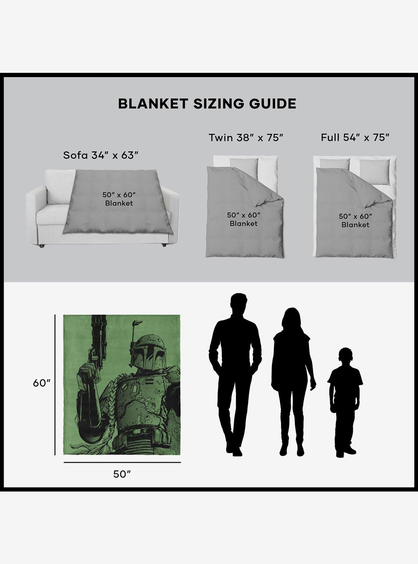 Star Wars Classic Comic Books Boba Fett Silk Touch Sherpa Throw Blanket, , alternate