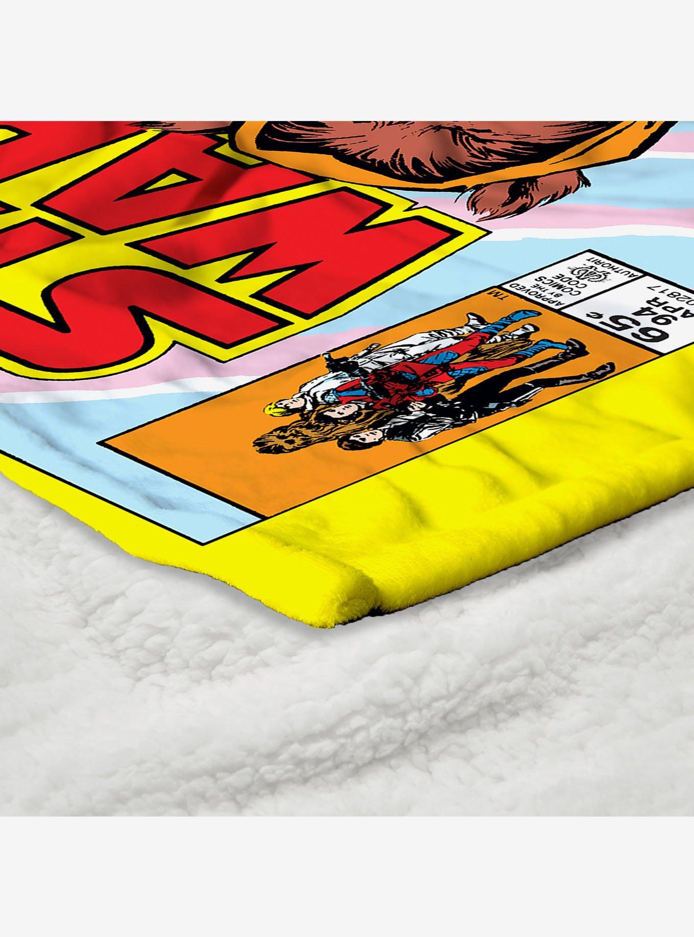 Star Wars Classic Comic Books Ewok Silk Touch Sherpa Throw Blanket, , alternate