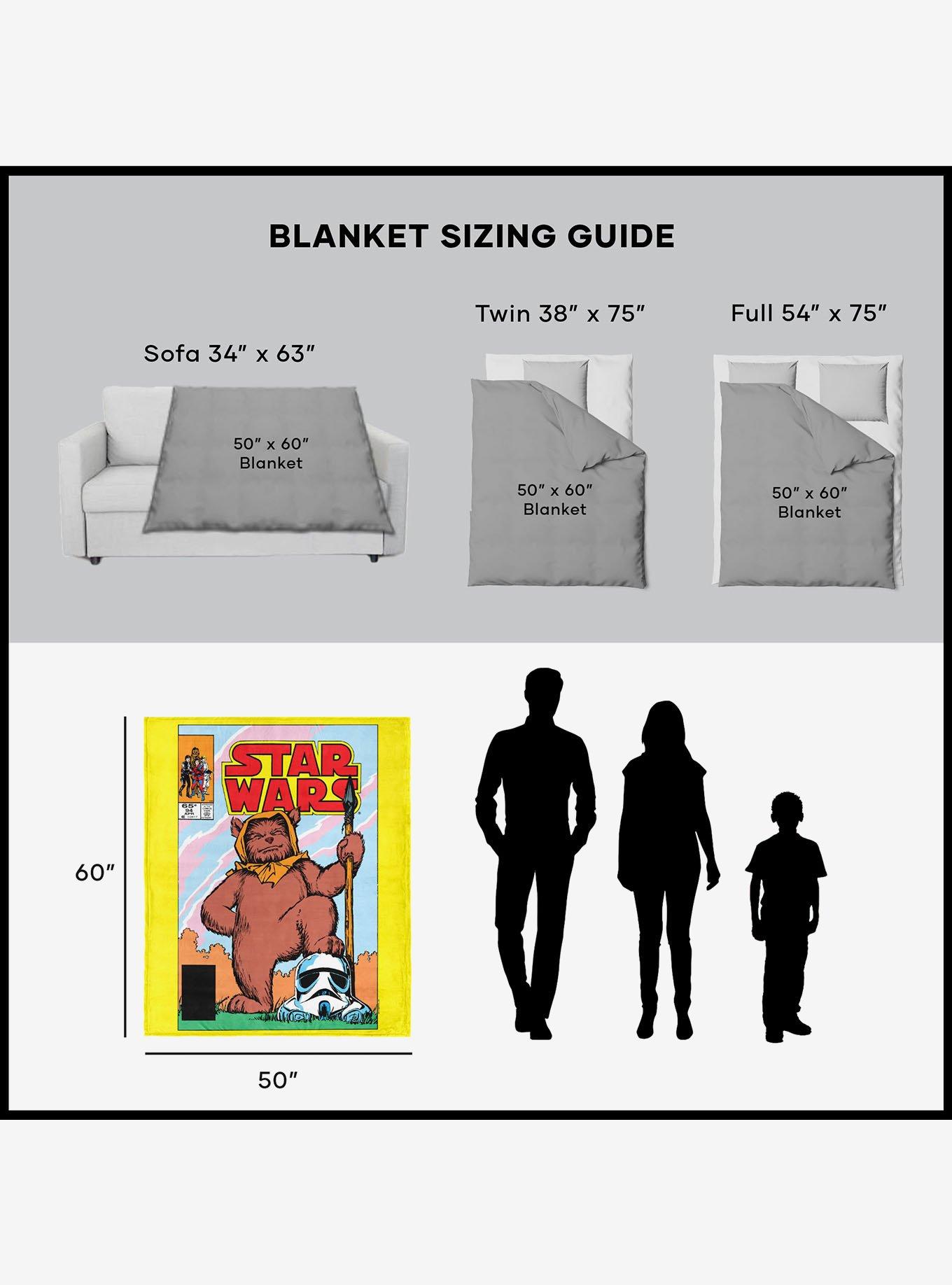 Star Wars Classic Comic Books Ewok Silk Touch Sherpa Throw Blanket, , alternate