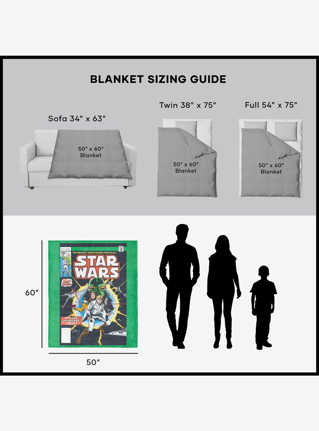 Star Wars Classic Comic Books Luke Silk Touch Sherpa Throw Blanket, , alternate