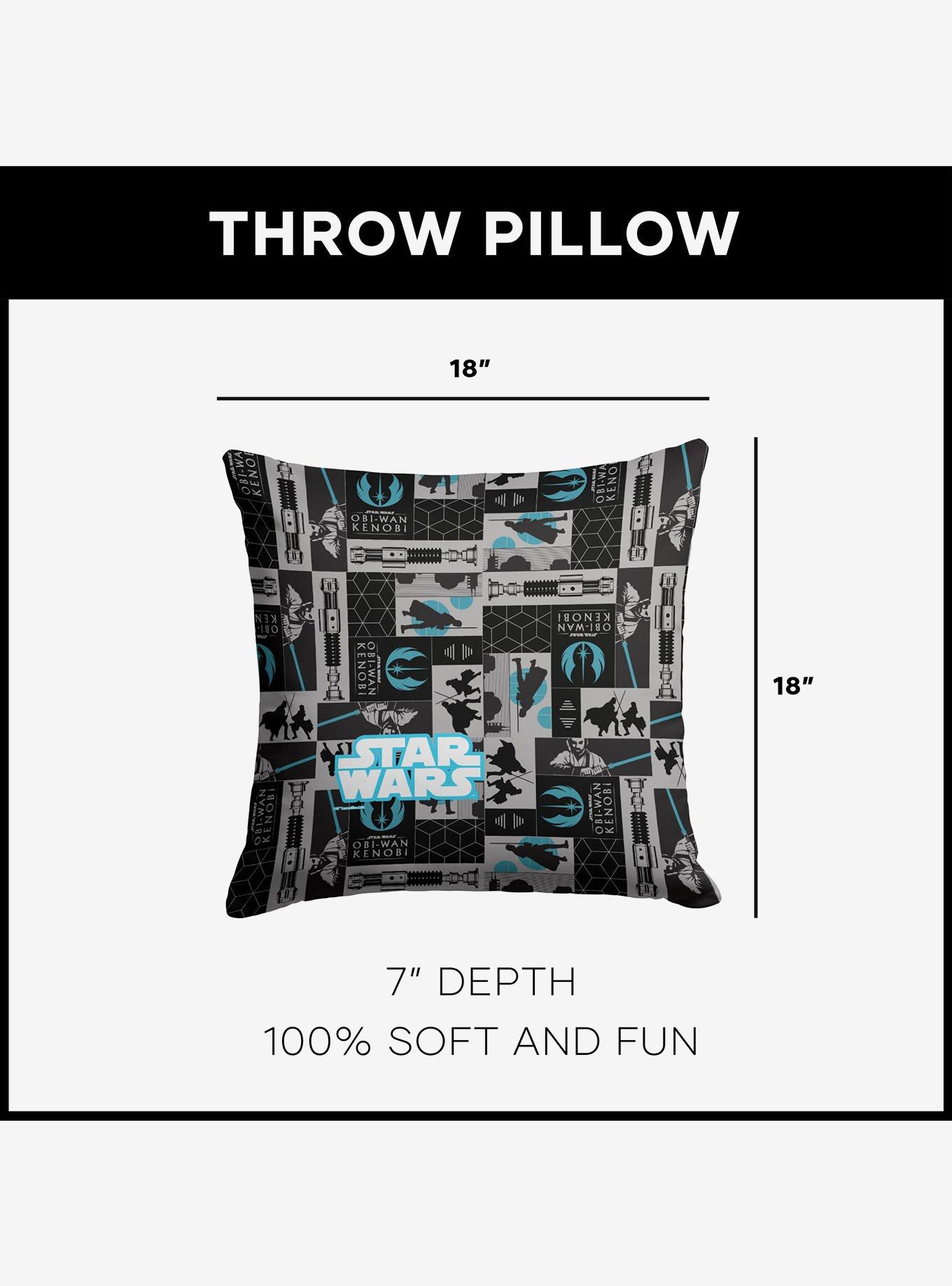 Star Wars Obi-Wan Patterns Throw Pillow, , alternate