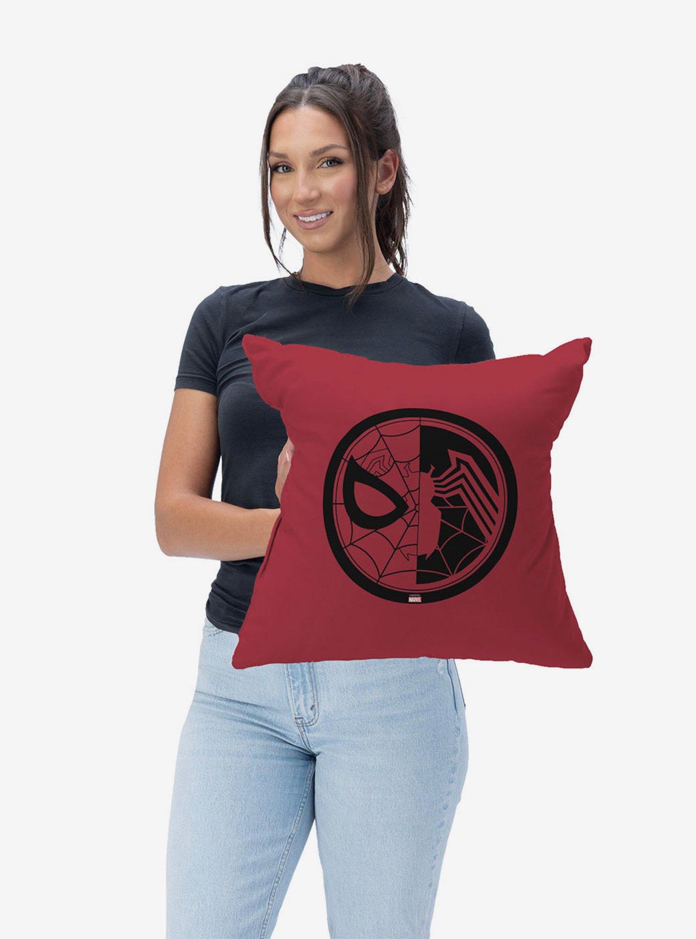Marvel Spider-Man Duo Logo Throw Pillow, , hi-res