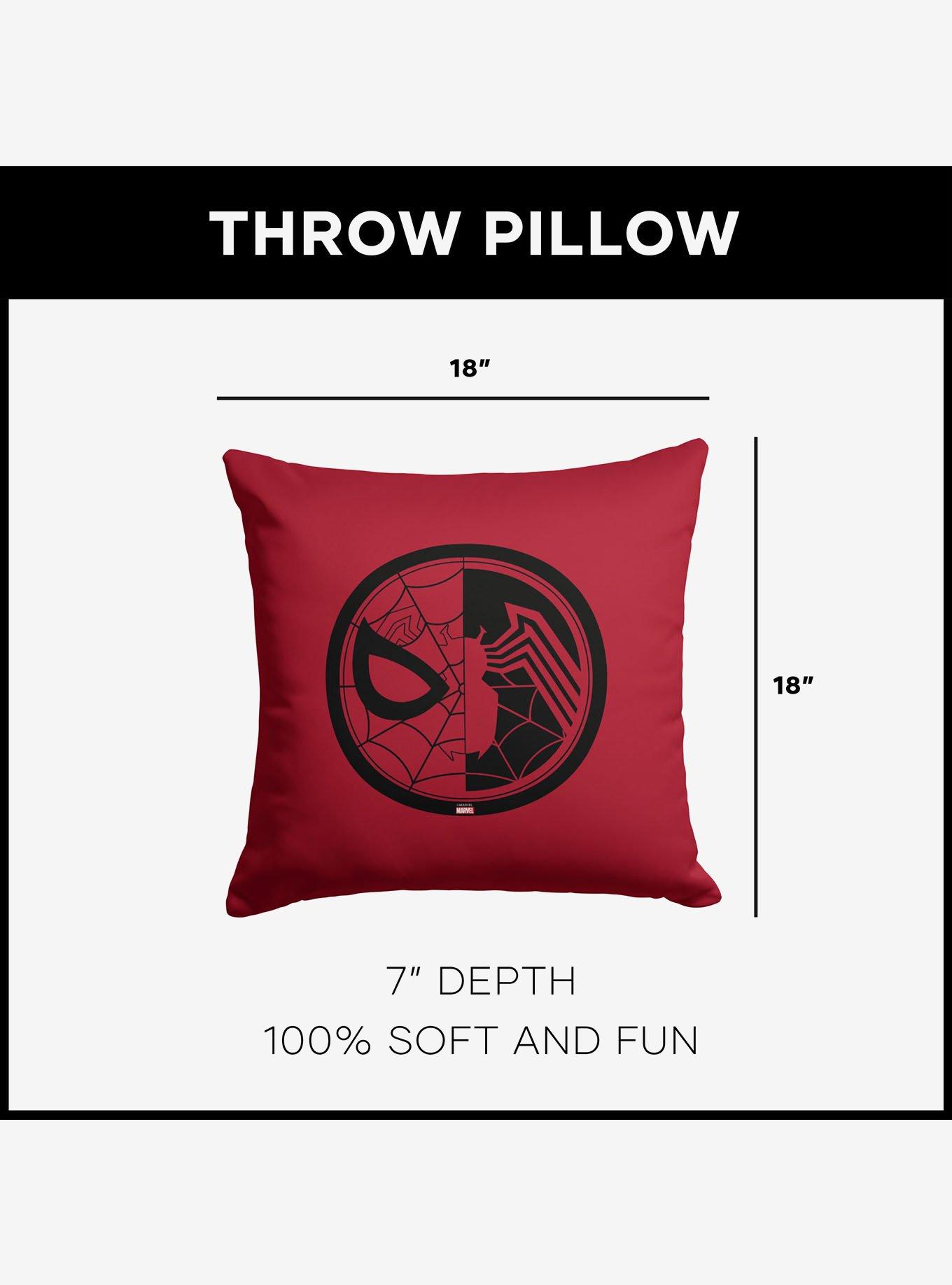 Marvel Spider-Man Duo Logo Throw Pillow, , alternate