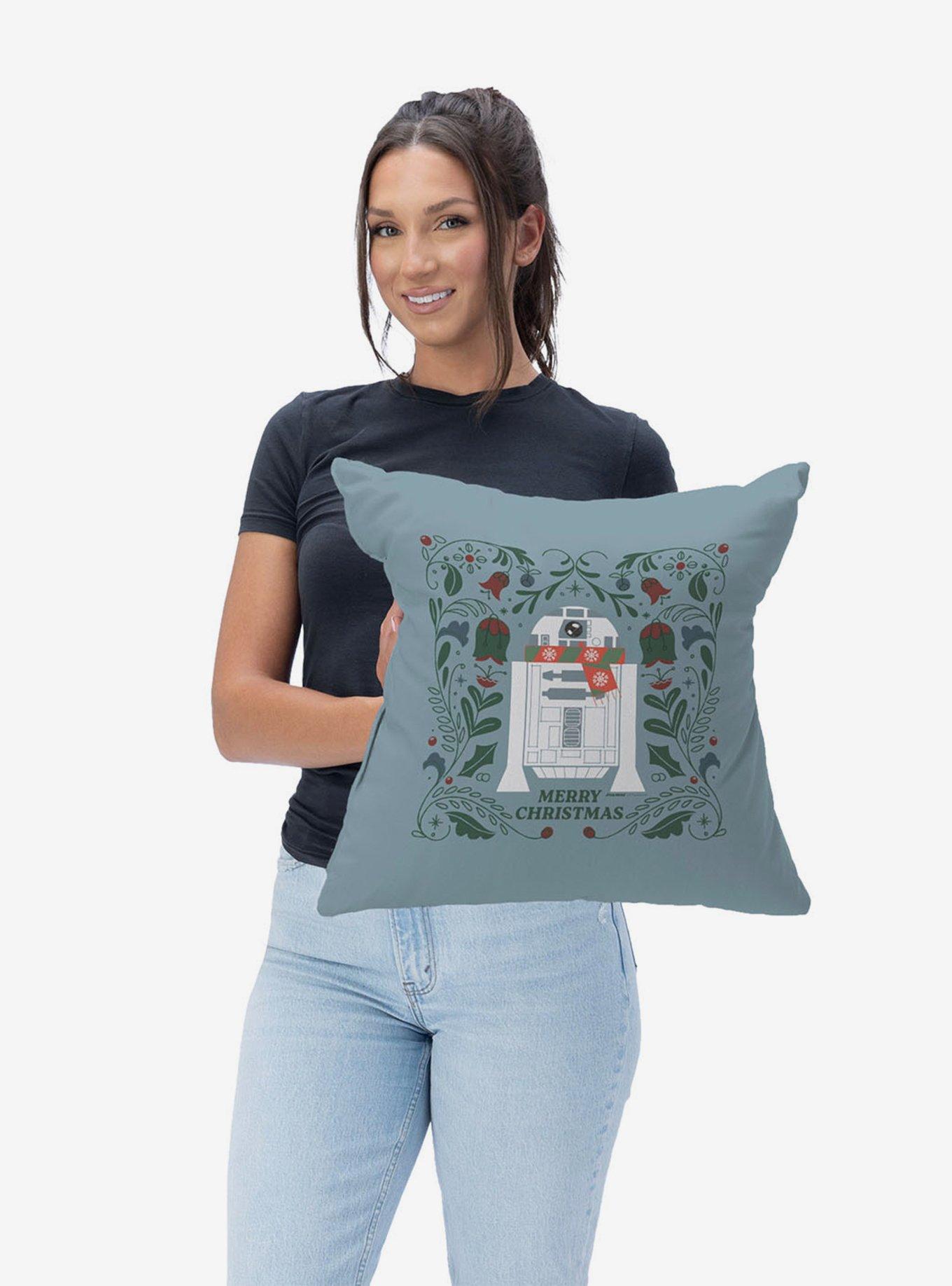 Star Wars Classic R2-D2 Christmas Throw Pillow, , hi-res