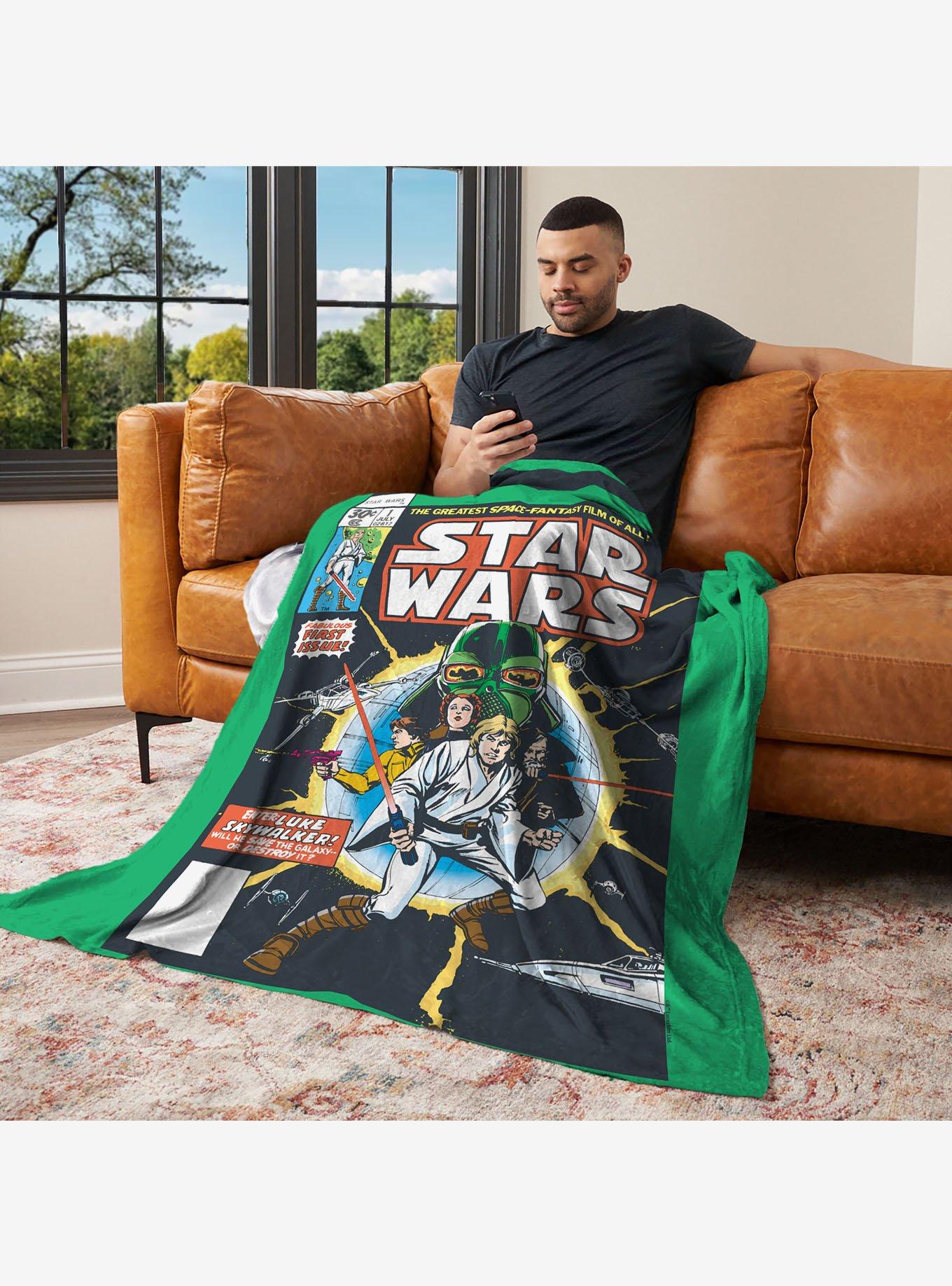 Star Wars Classic Comic Books Luke 40x50" Silk Touch Throw Blanket, , alternate