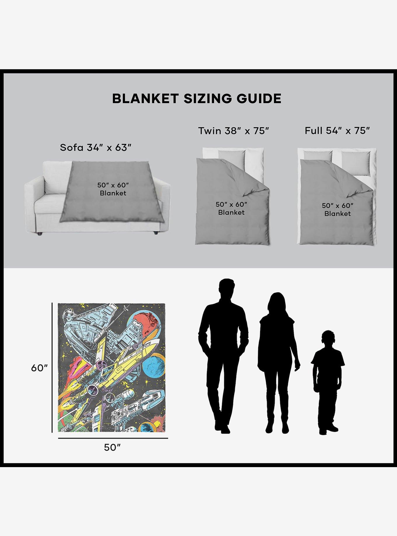 Star Wars Classic Comic Books Rebel Ships 40x50" Silk Touch Throw Blanket, , alternate