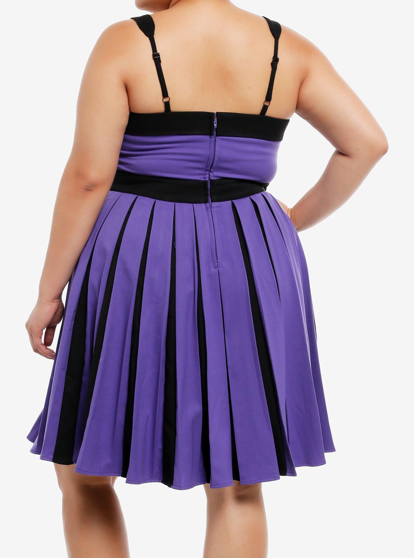 Wednesday Enid Nevermore Academy Pleated Tank Dress Plus Size, MULTI, alternate