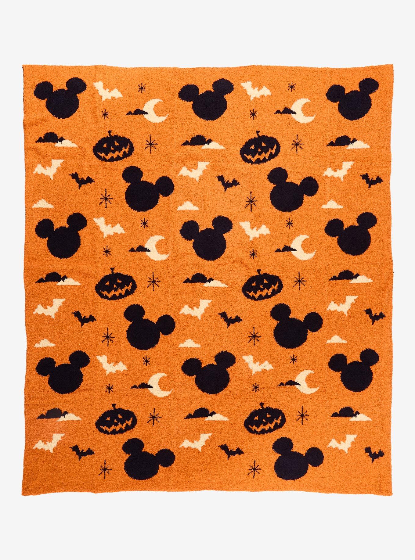 Disney Mickey Mouse Halloween Icons Feather Knit Throw — BoxLunch Exclusive, , hi-res