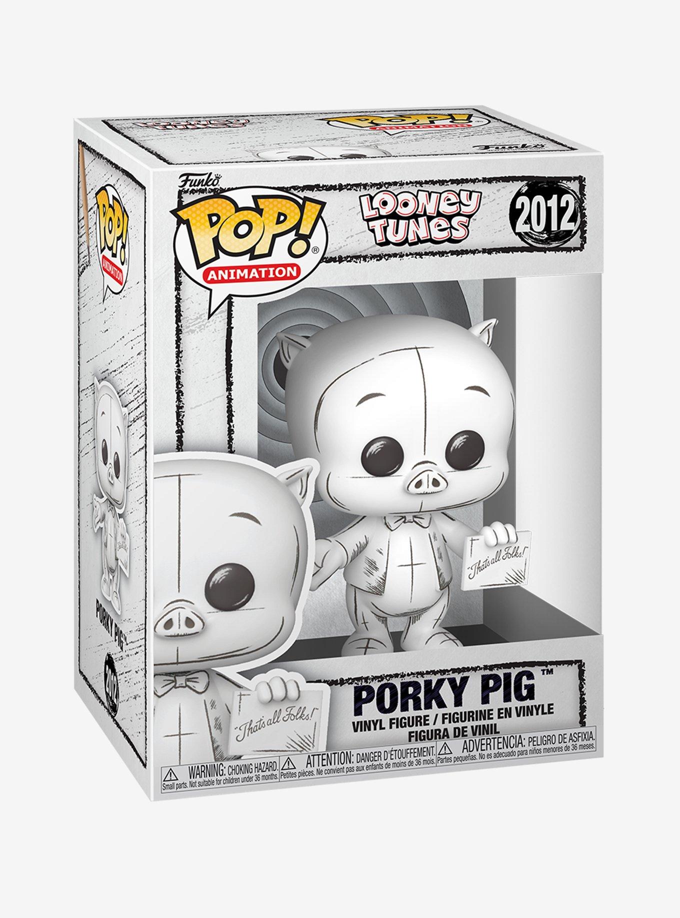 Funko Looney Tunes Pop! Animation Porky Pig (Sketch) Vinyl Figure, , hi-res