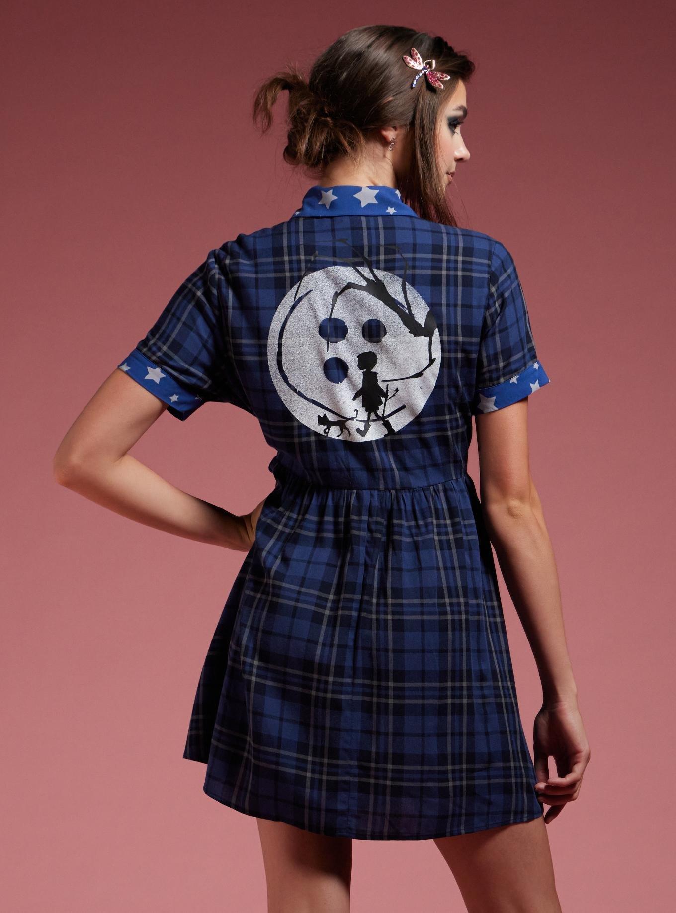 Coraline Plaid Star Babydoll Dress, , hi-res